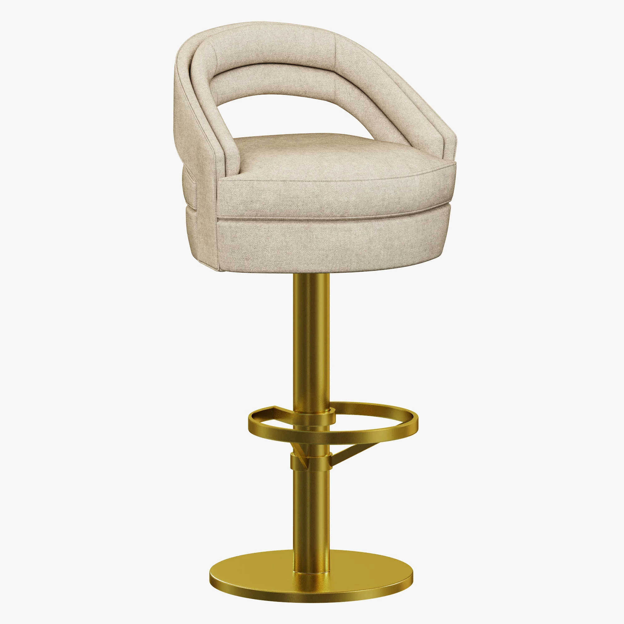 Essential Home Russel Bar Chair — 3D model preview 1