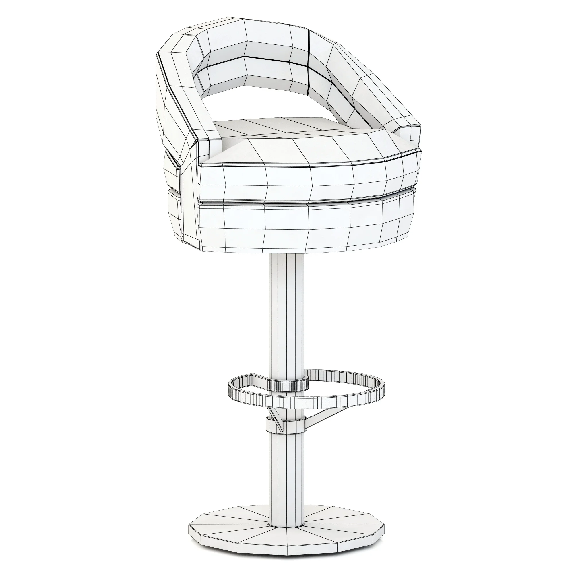 Essential Home Russel Bar Chair — 3D model preview 3