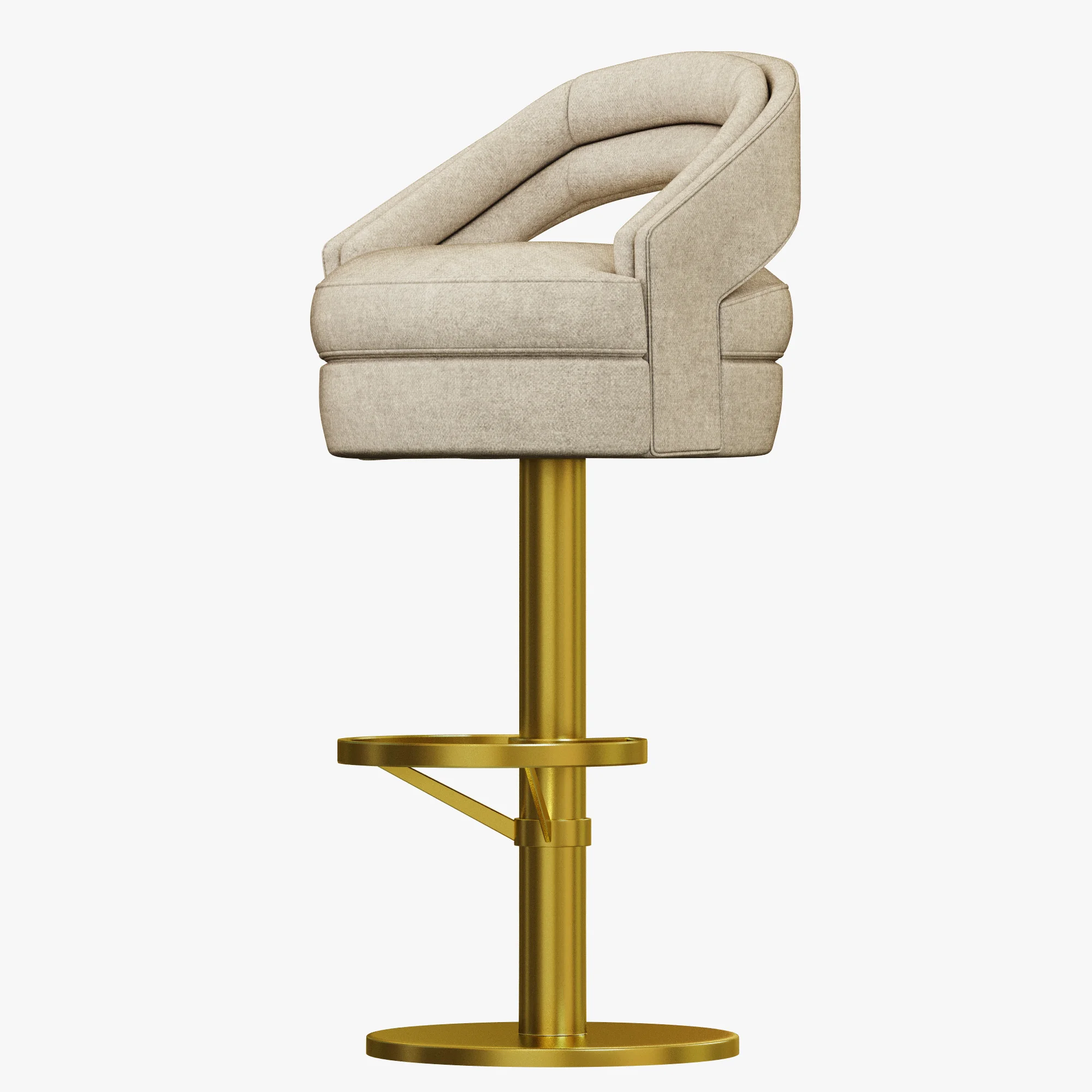 Essential Home Russel Bar Chair — 3D model preview 4