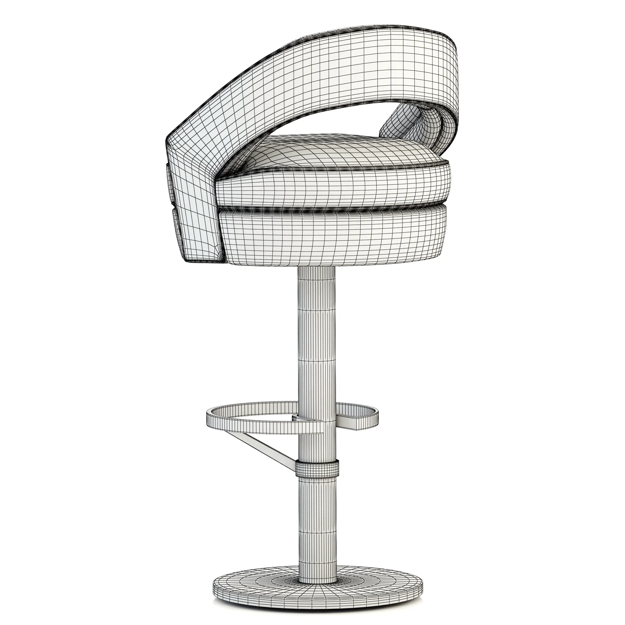 Essential Home Russel Bar Chair — 3D model preview 7