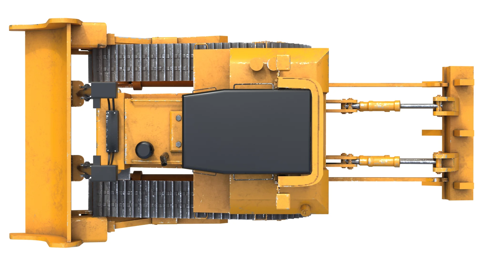 Dozer D7R Industrial Vehicle, 3D model preview 7