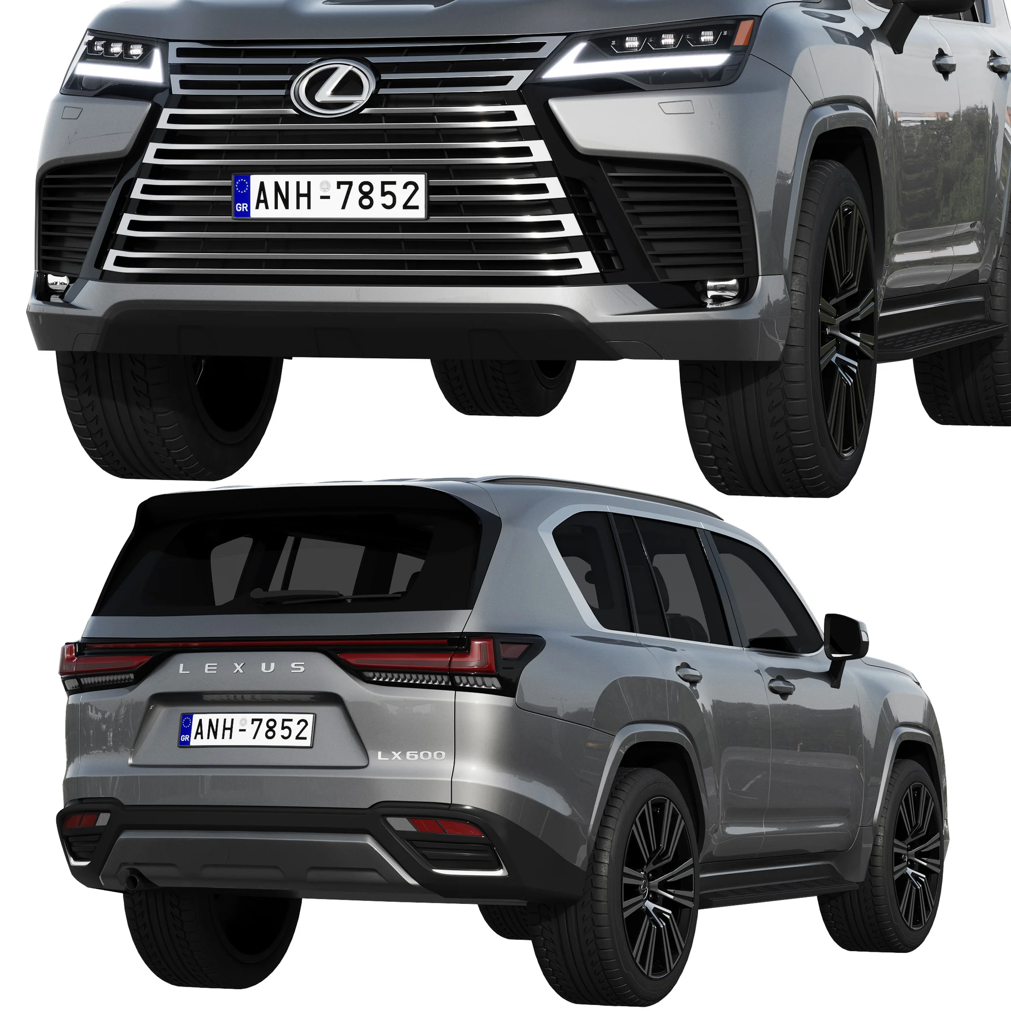 Lexus LX600, 3D model preview 3