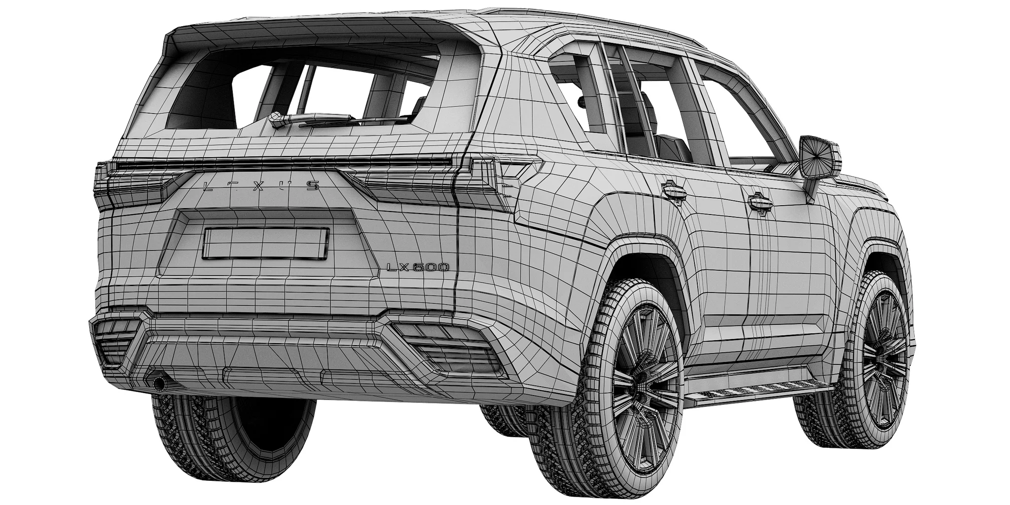 Lexus LX600, 3D model preview 8