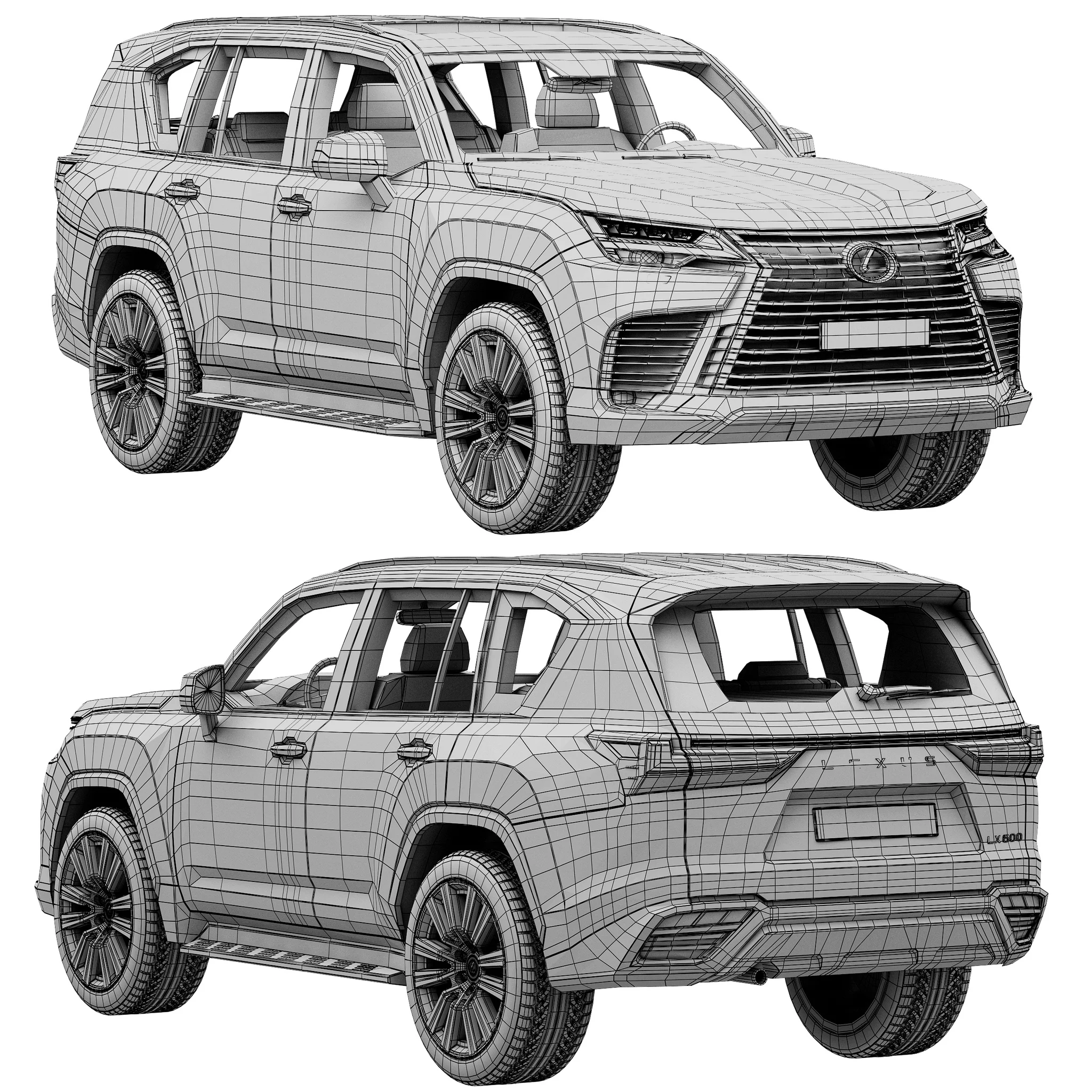 Lexus LX600, 3D model preview 18
