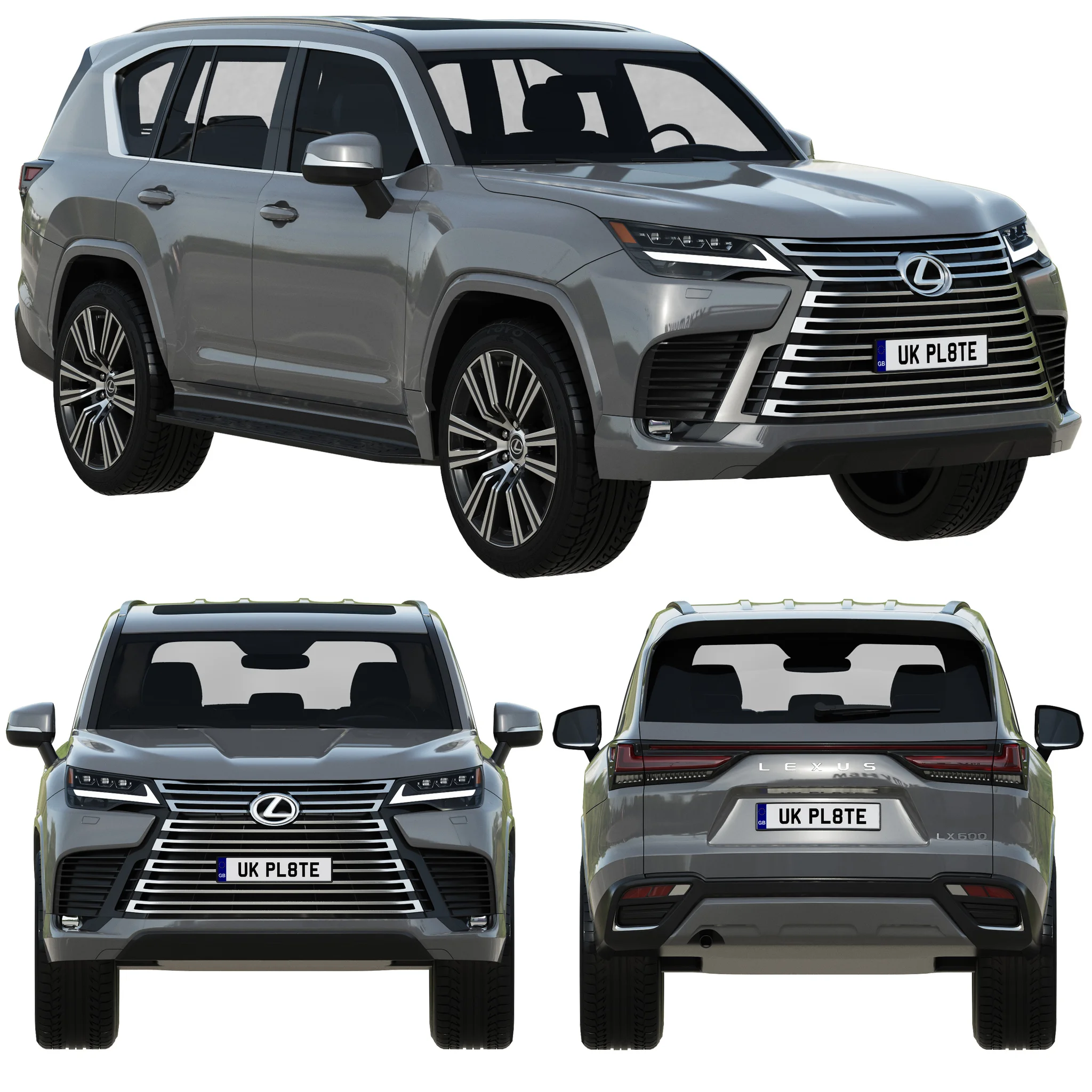 Lexus LX600, 3D model preview 21