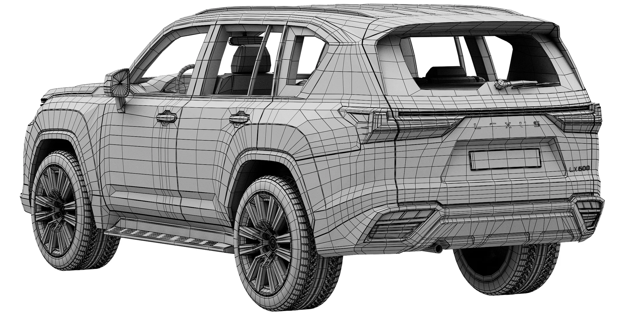 Lexus LX600, 3D model preview 23