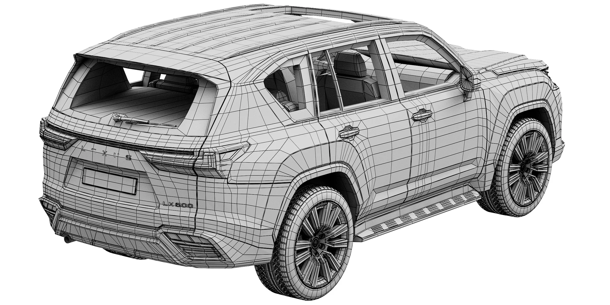 Lexus LX600, 3D model preview 35