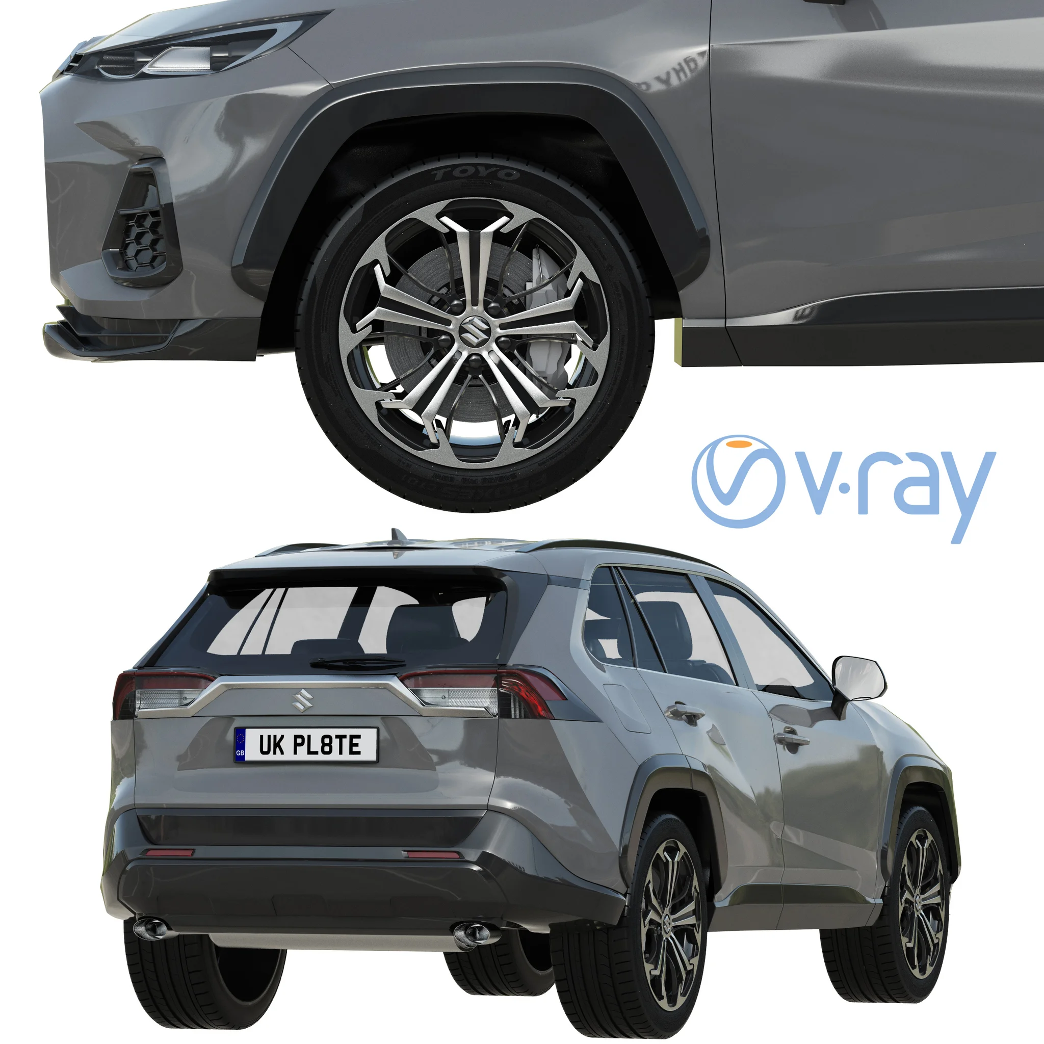 Suzuki Across, 3D model preview 4