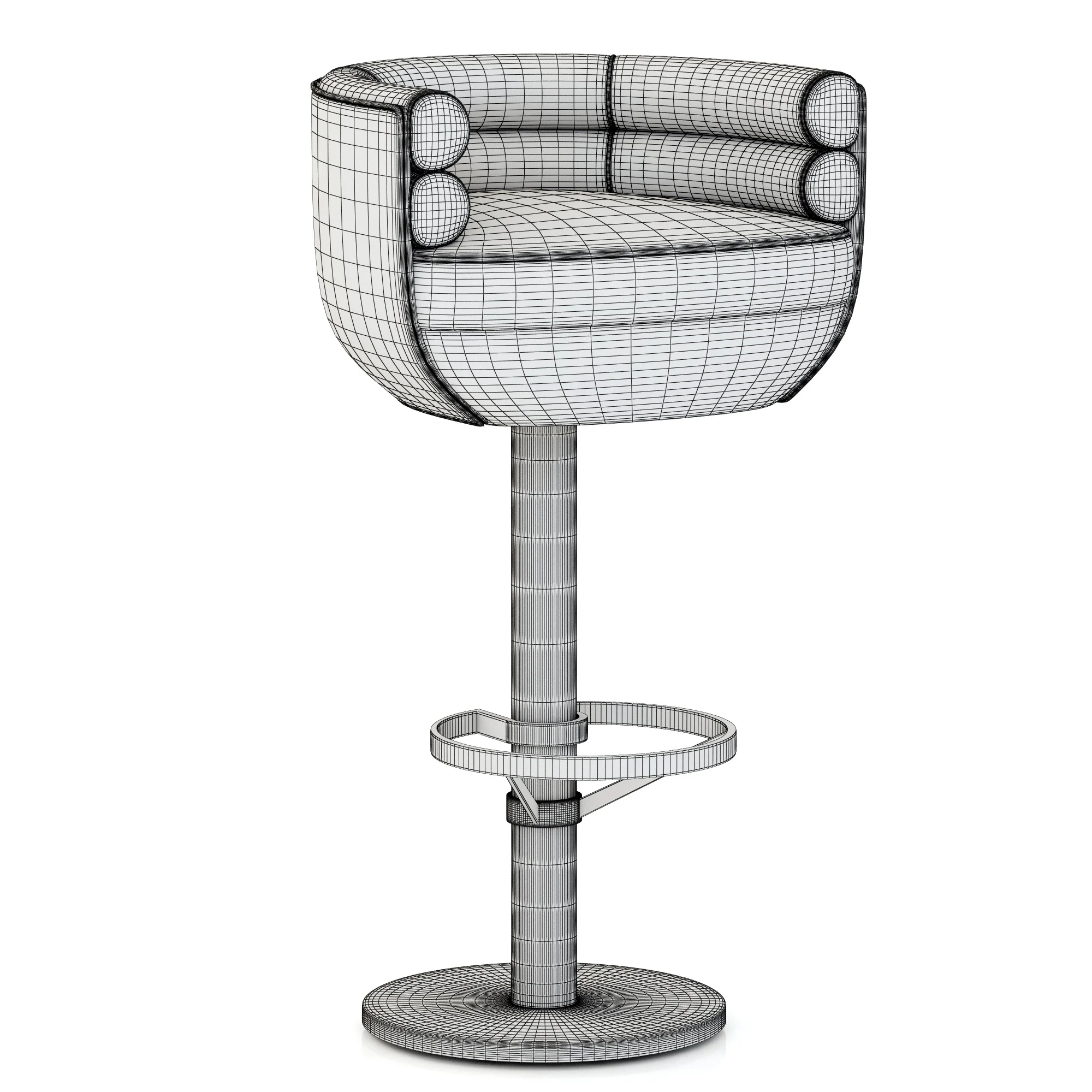 Essential Home Loren Bar Chair — 3D model preview 2