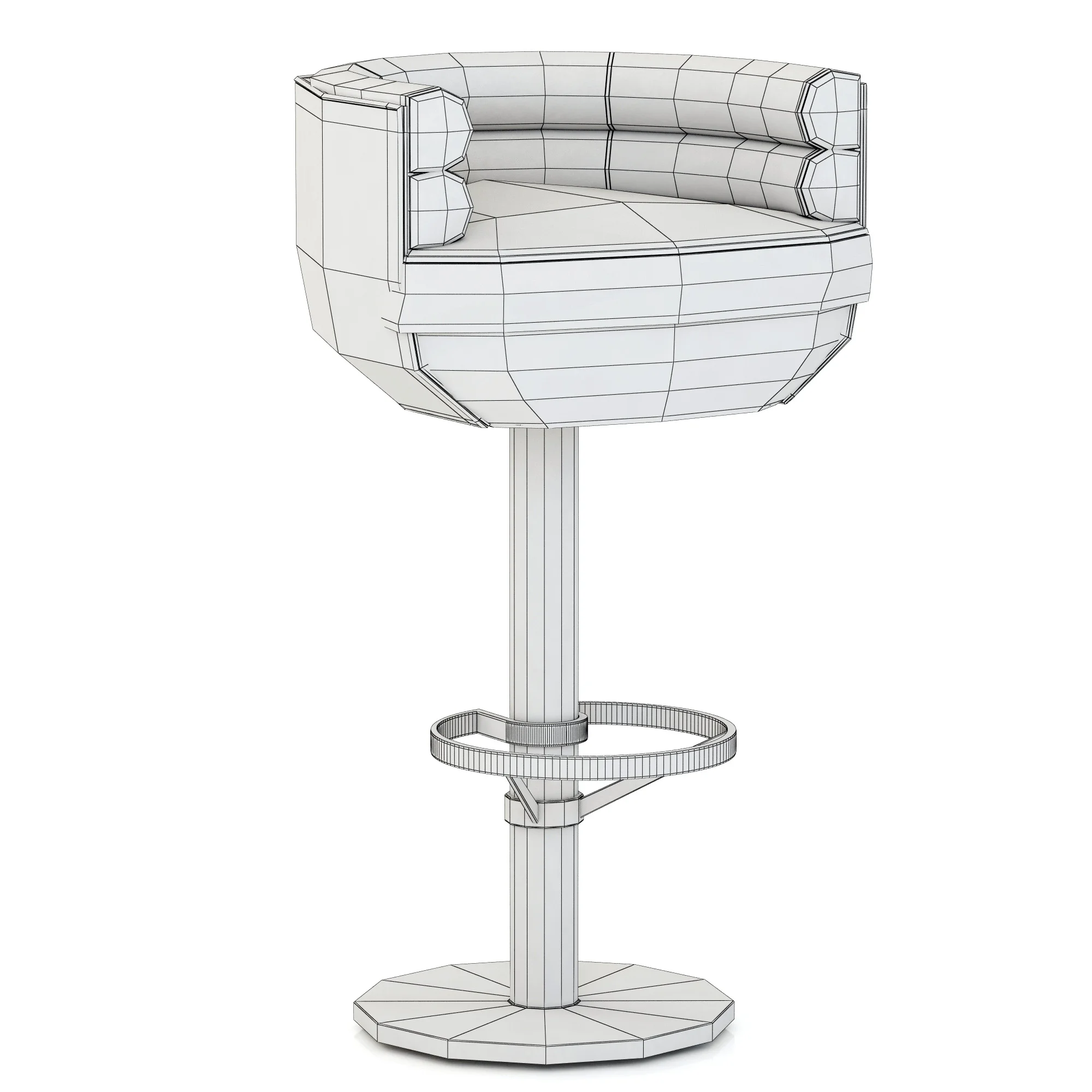 Essential Home Loren Bar Chair — 3D model preview 3