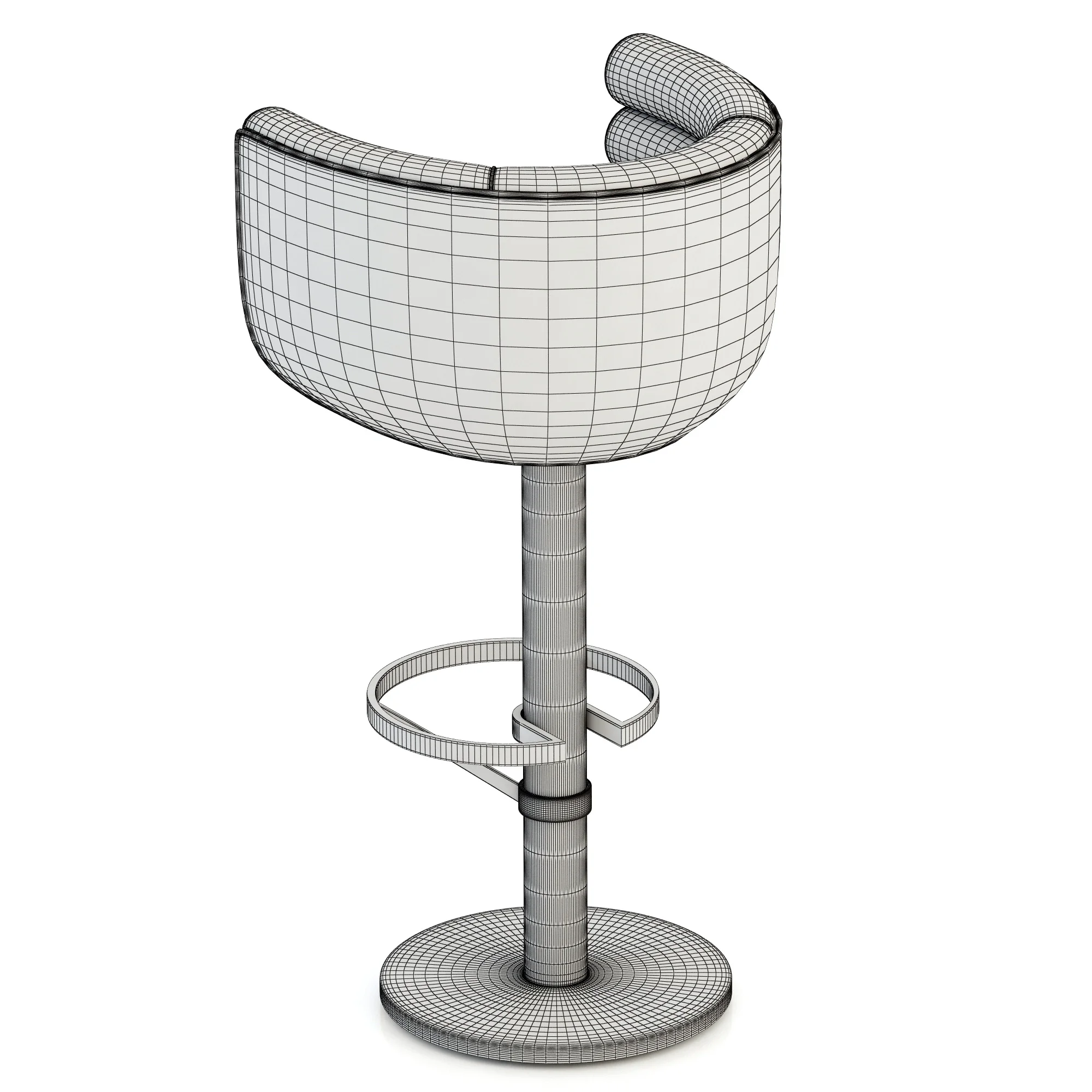 Essential Home Loren Bar Chair — 3D model preview 7