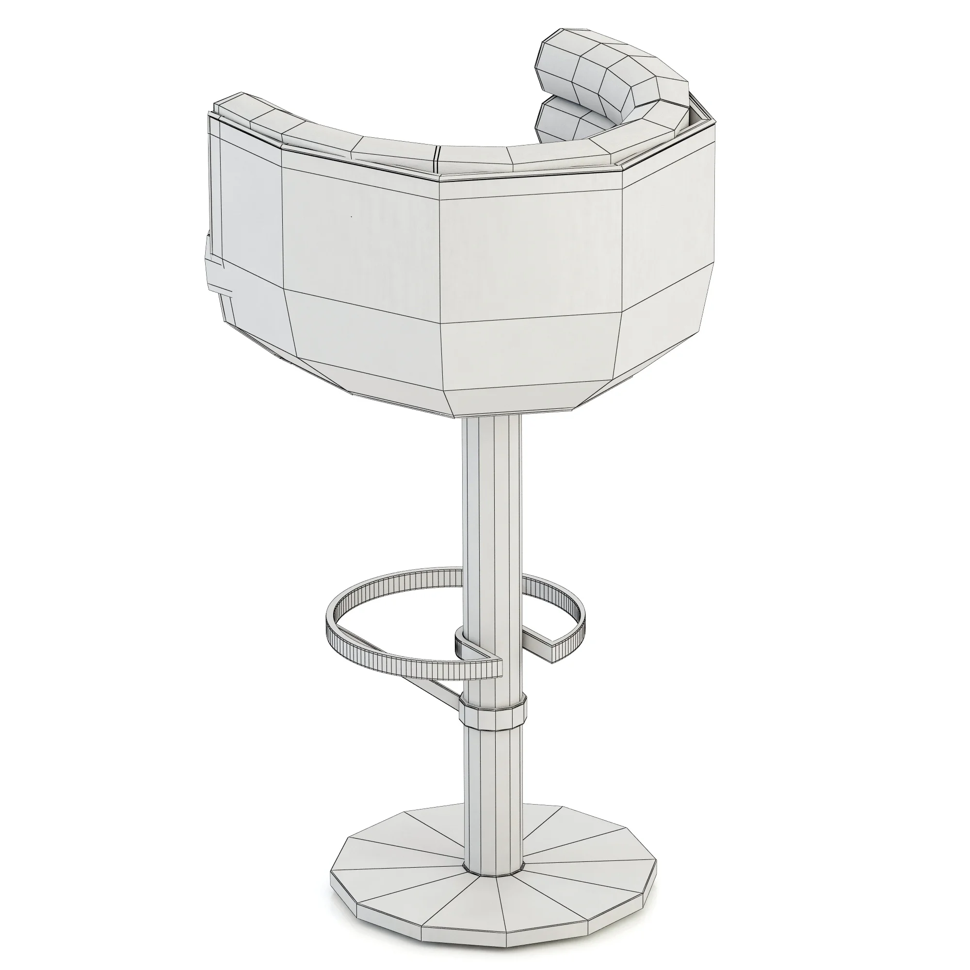 Essential Home Loren Bar Chair — 3D model preview 8