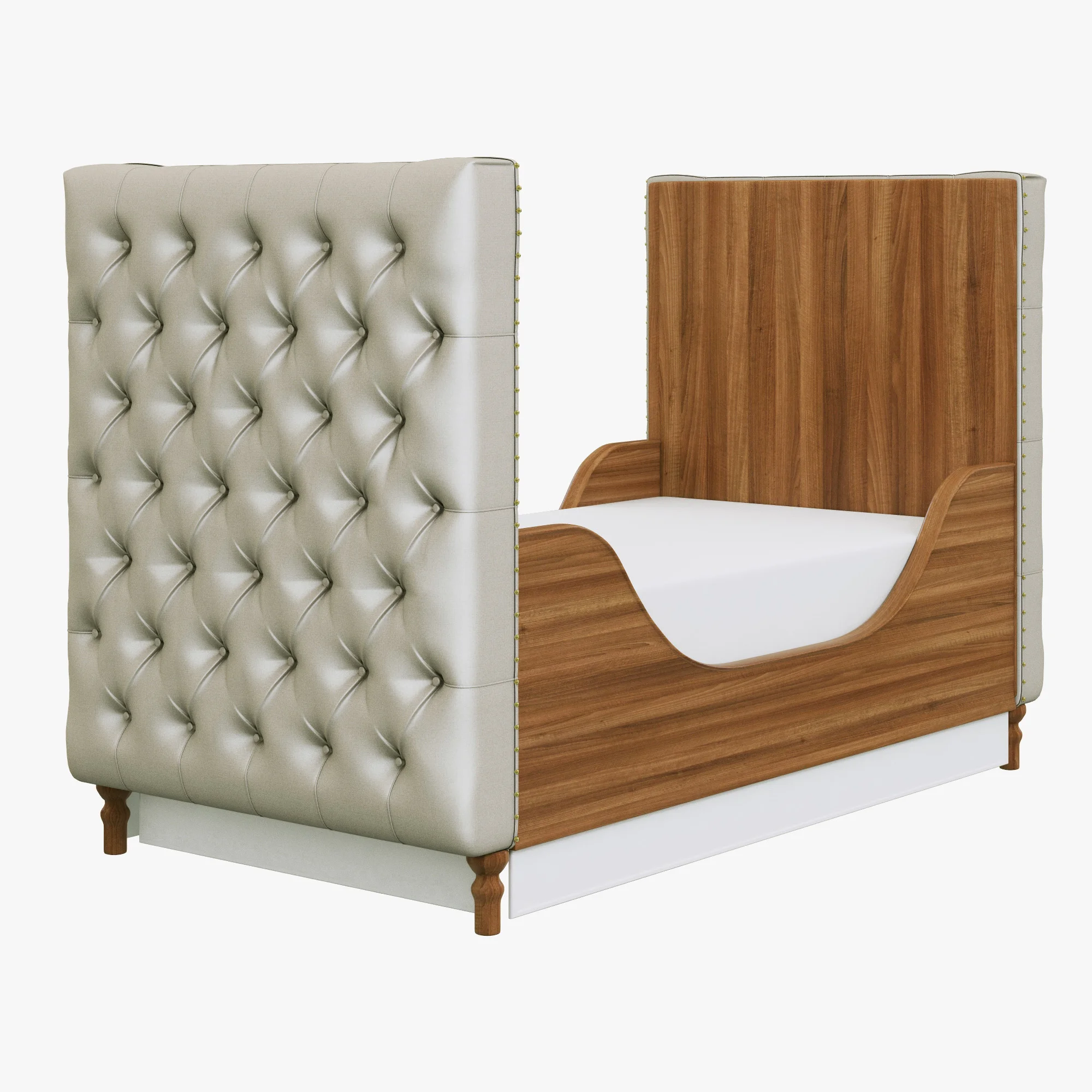 Restoration Hardware Chesterfield Tufted Crib — 3D model preview 1