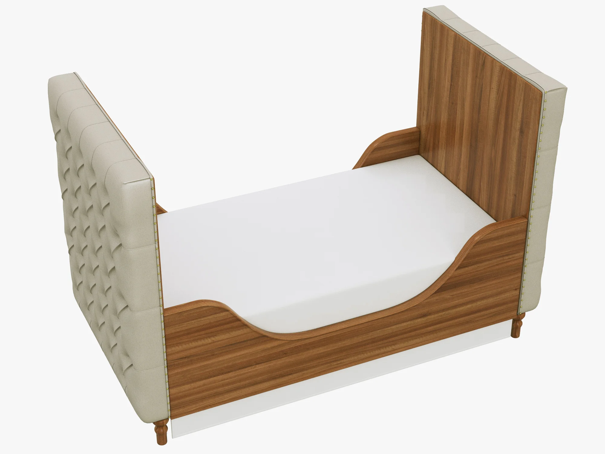 Restoration Hardware Chesterfield Tufted Crib — 3D model preview 2