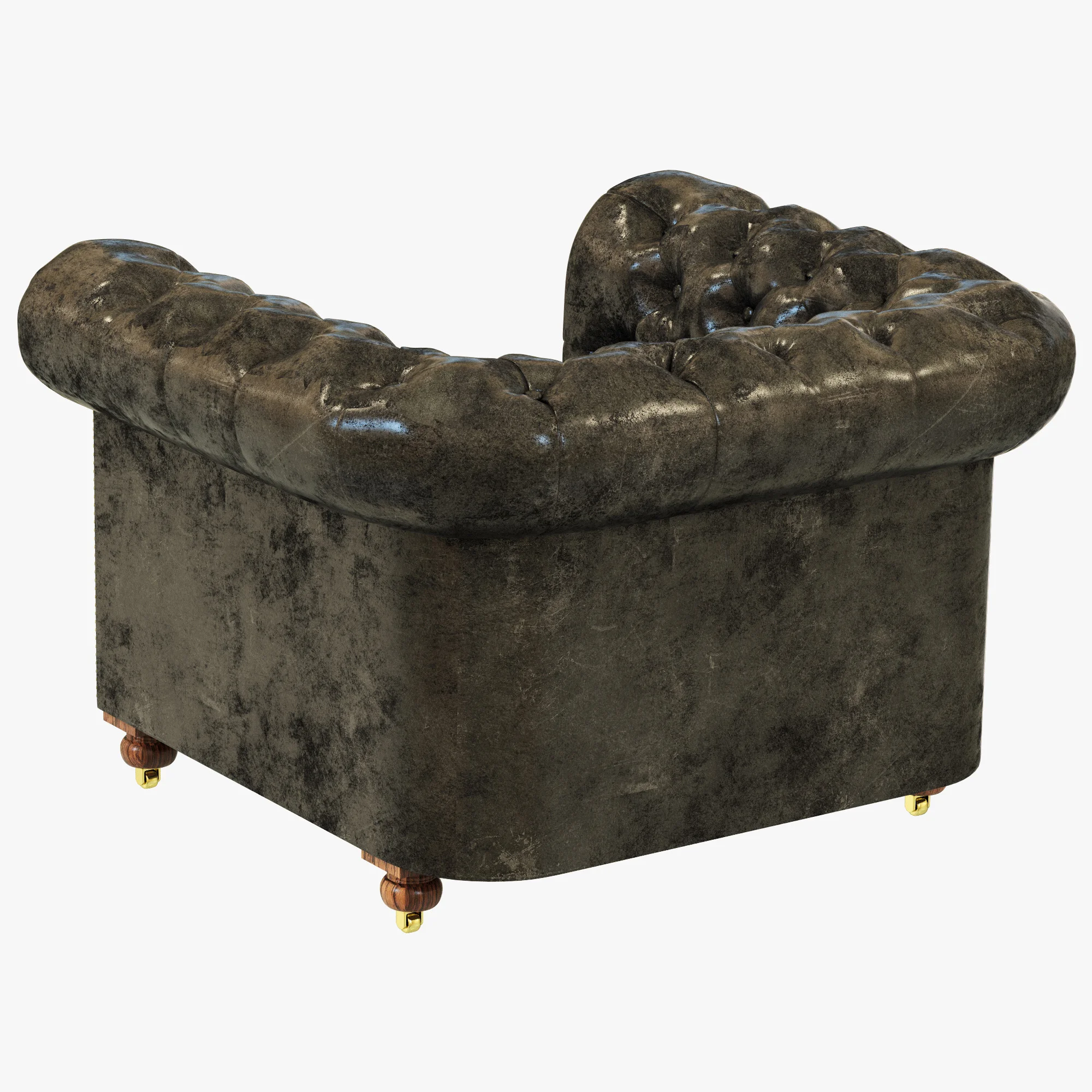 Restoration Hardware Cambridge Leather Chair — 3D model preview 3