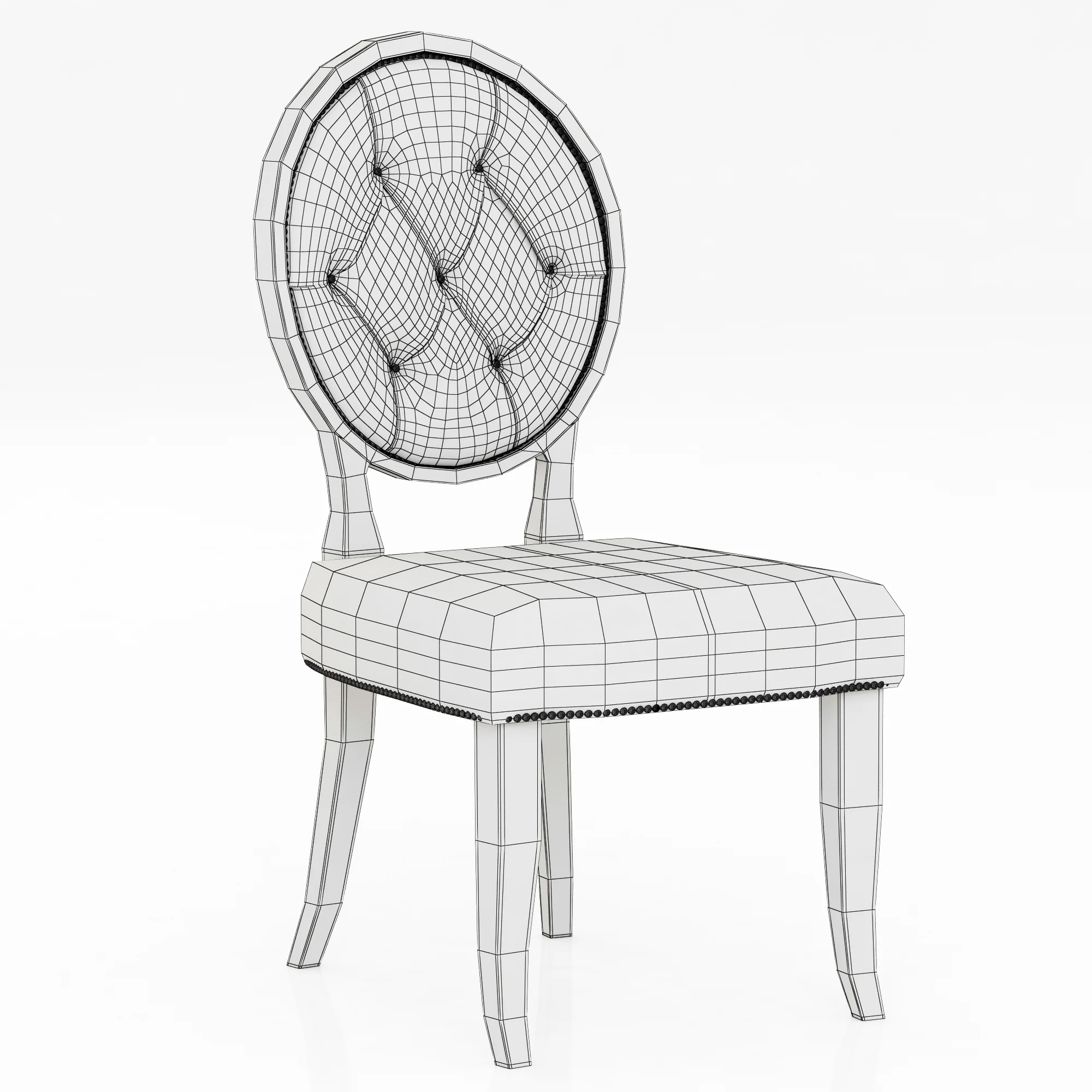 Kesterport Tulip Dining Chair — 3D model preview 7