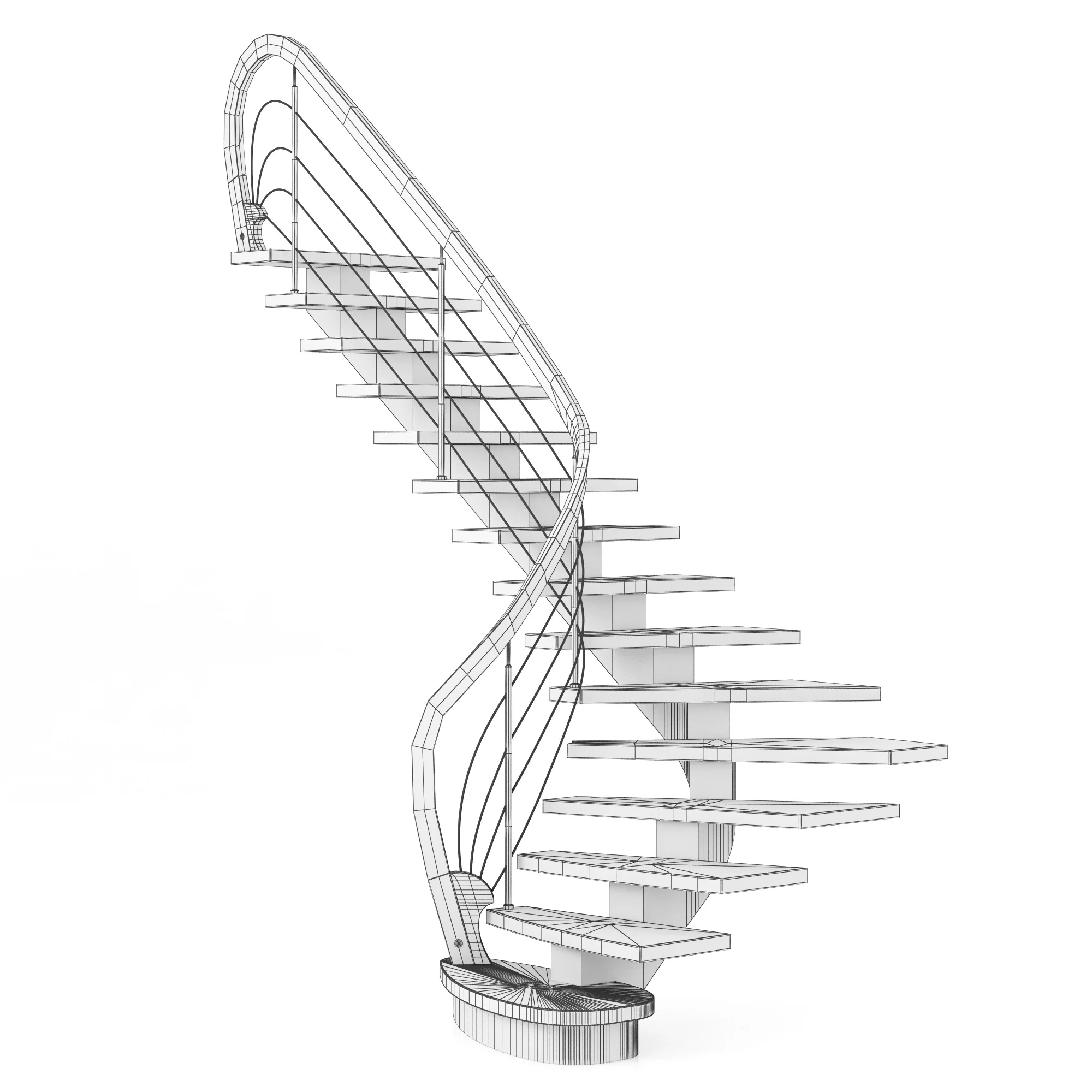Stairs 11 — 3D model preview 2