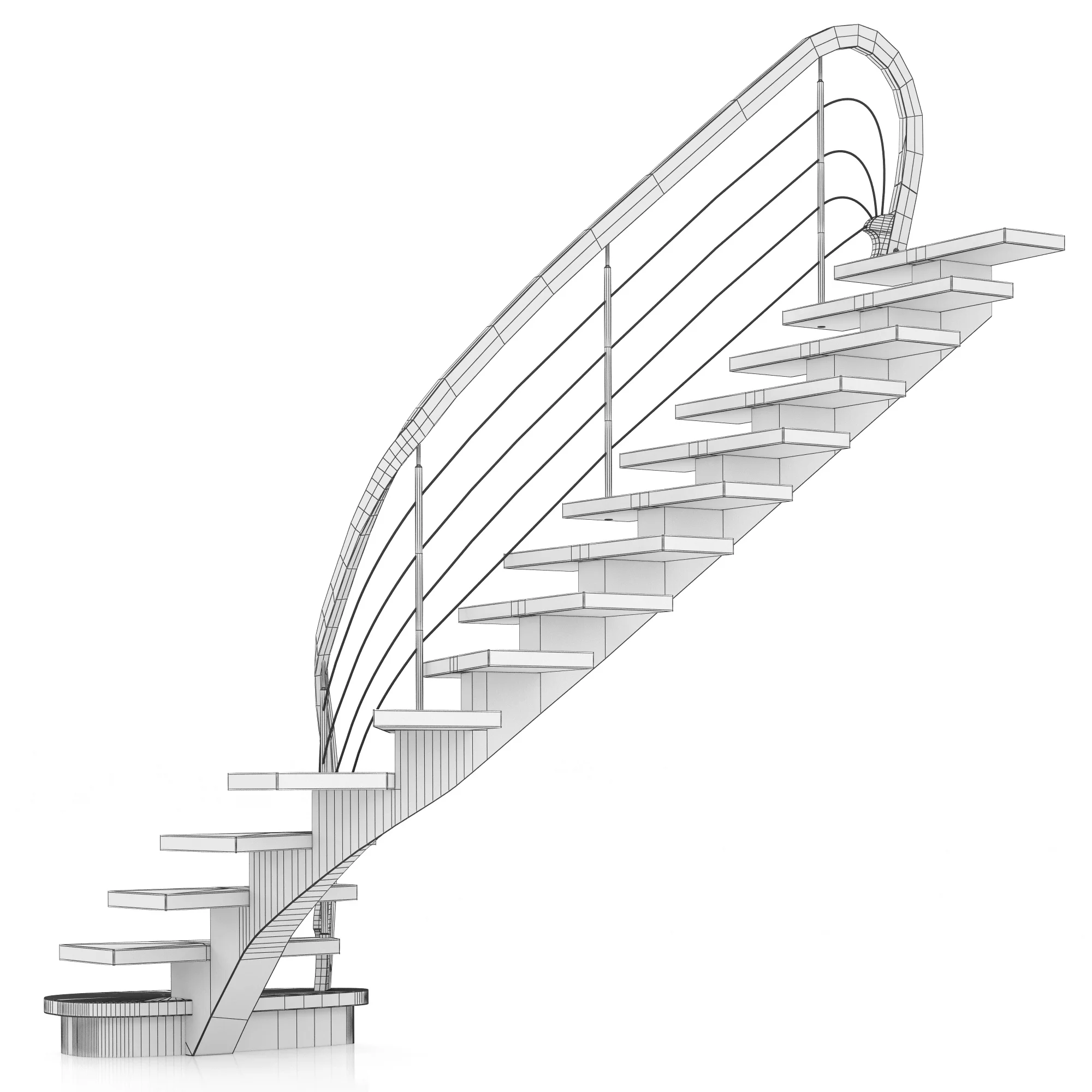 Stairs 11 — 3D model preview 6