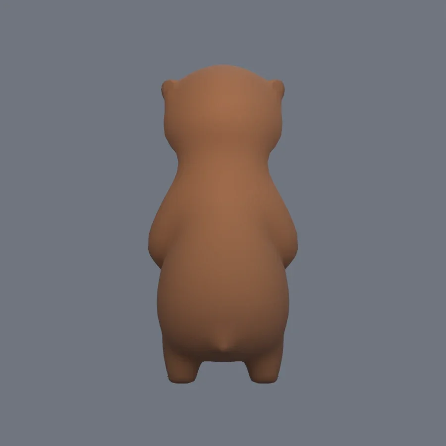 Stylized Animal Sloth, 3D model preview 4
