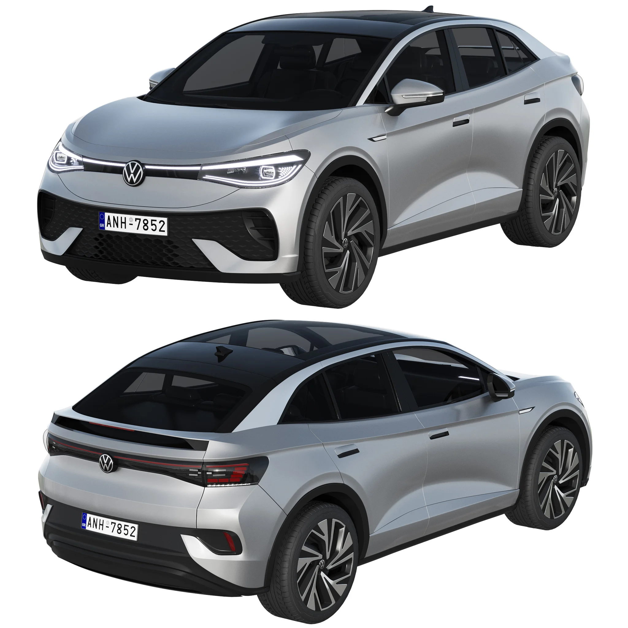 Volkswagen ID5, 3D model preview 7