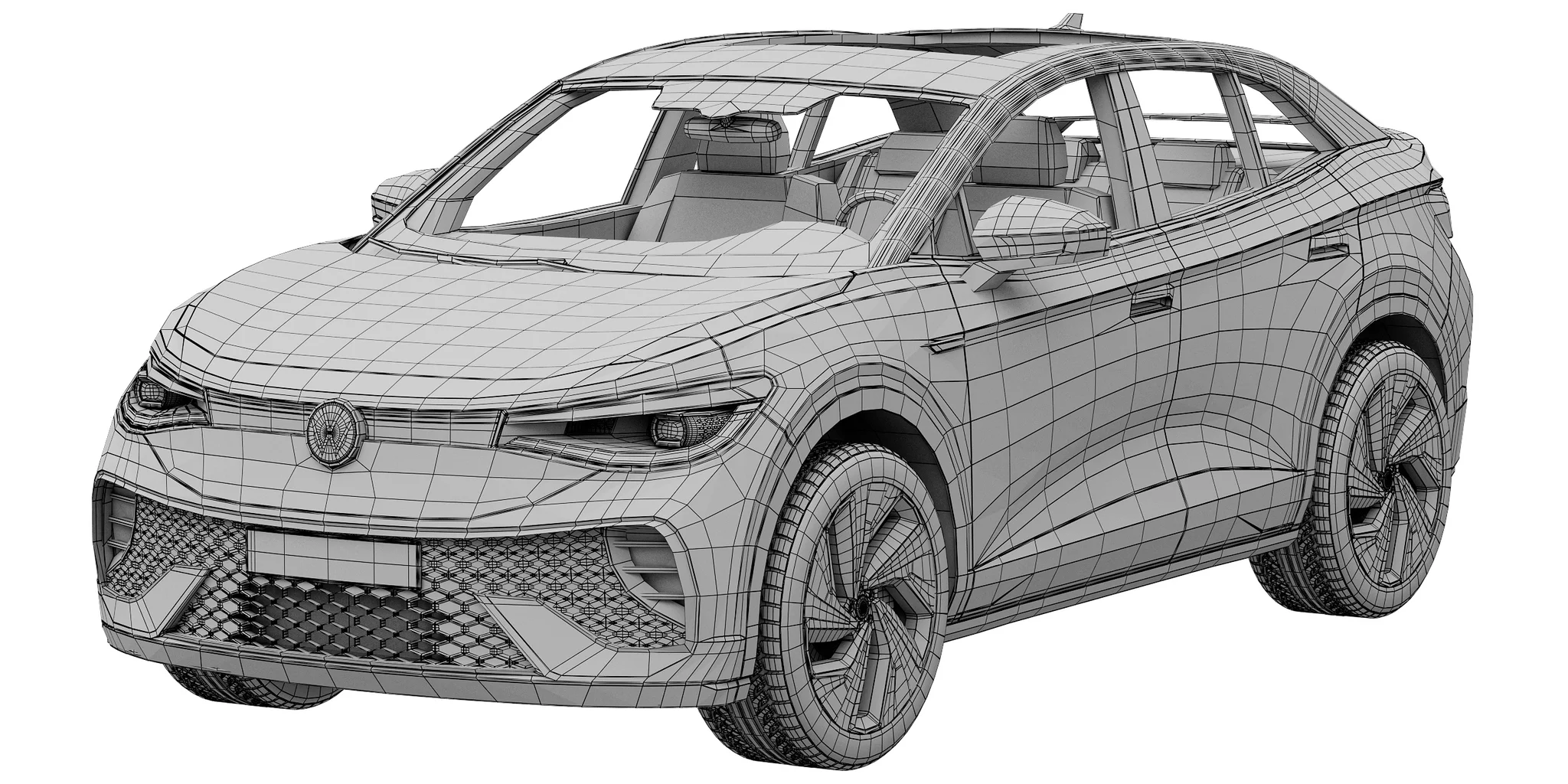 Volkswagen ID5, 3D model preview 12