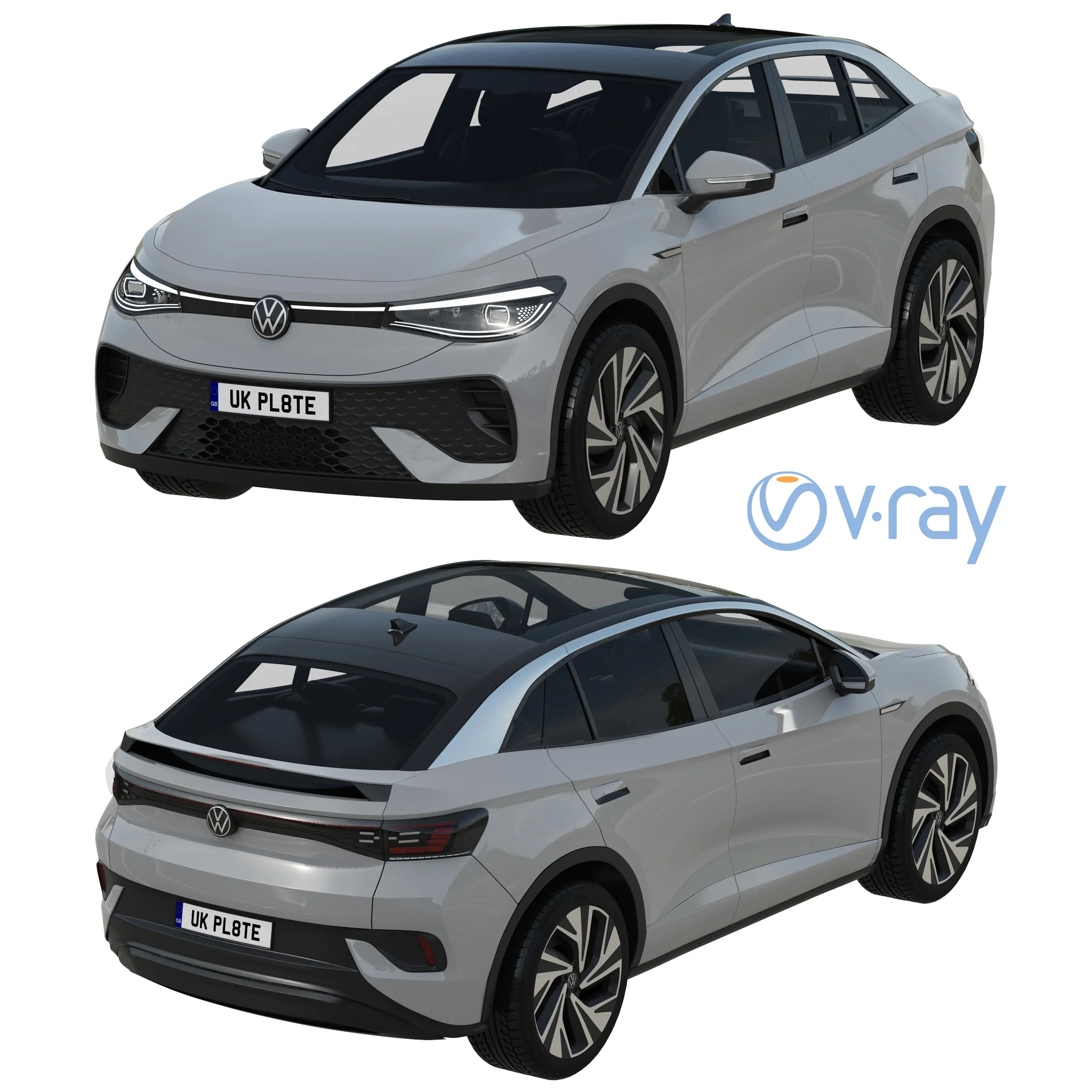 Volkswagen ID5, 3D model preview 14