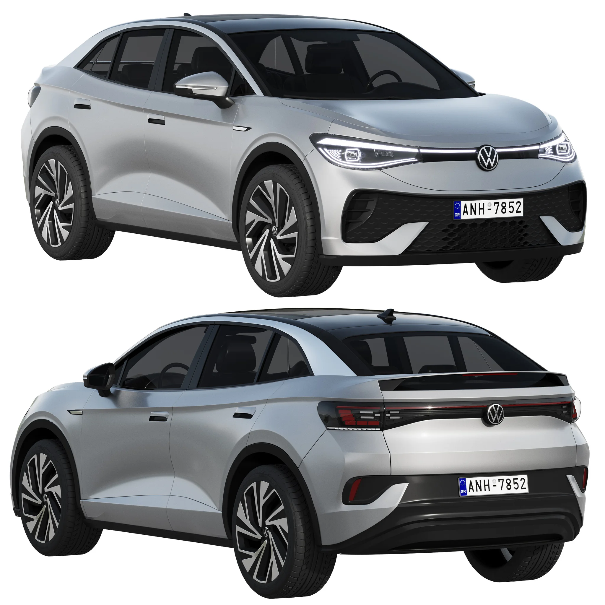 Volkswagen ID5, 3D model preview 16