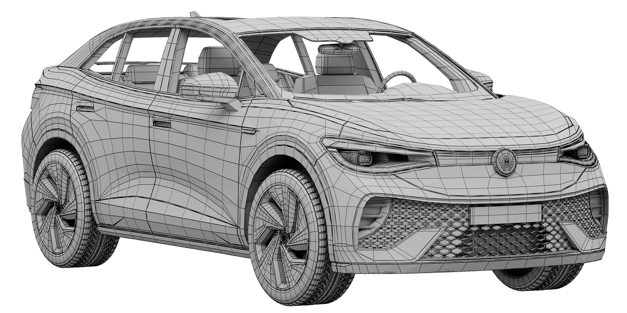 Volkswagen ID5, 3D model preview 17