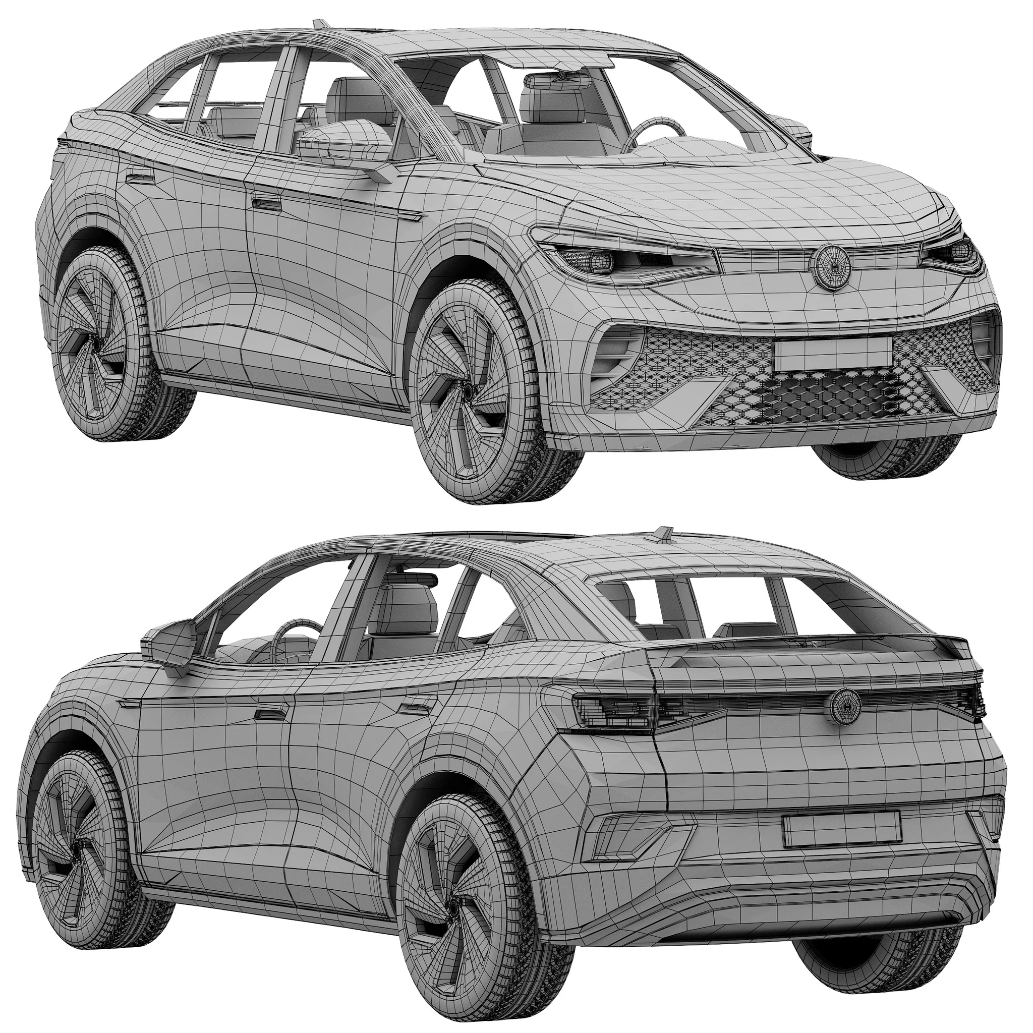 Volkswagen ID5, 3D model preview 18