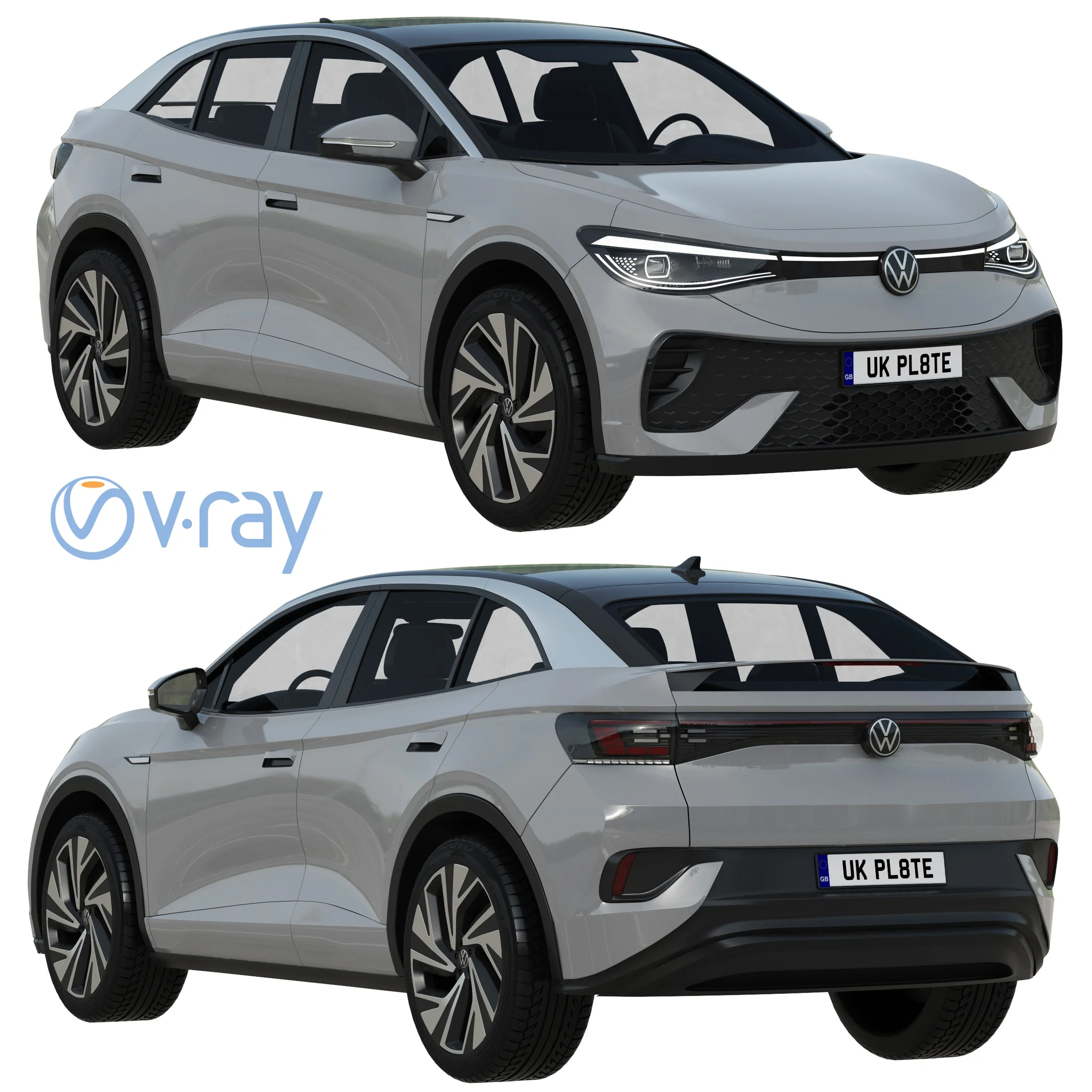 Volkswagen ID5, 3D model preview 20