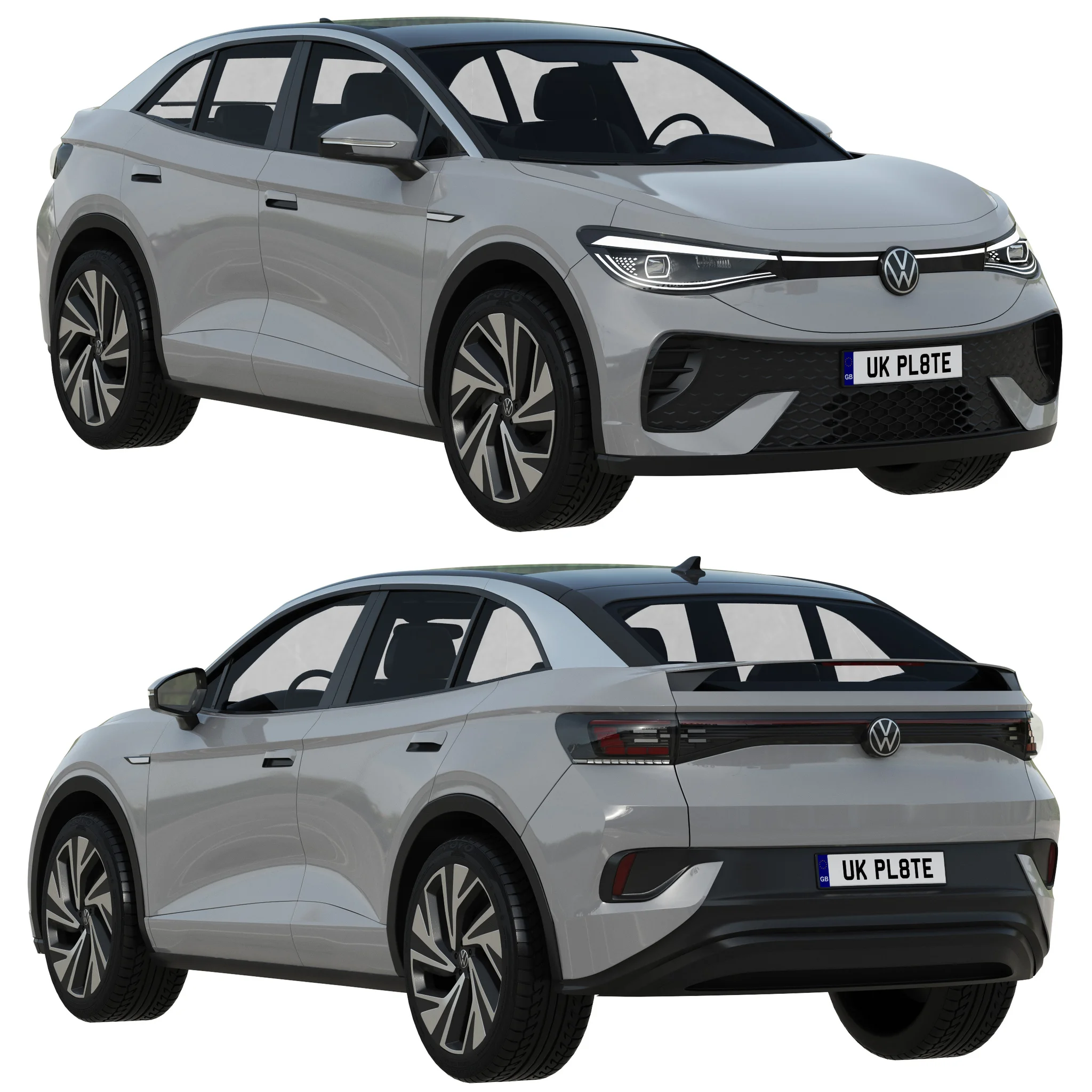 Volkswagen ID5, 3D model preview 21