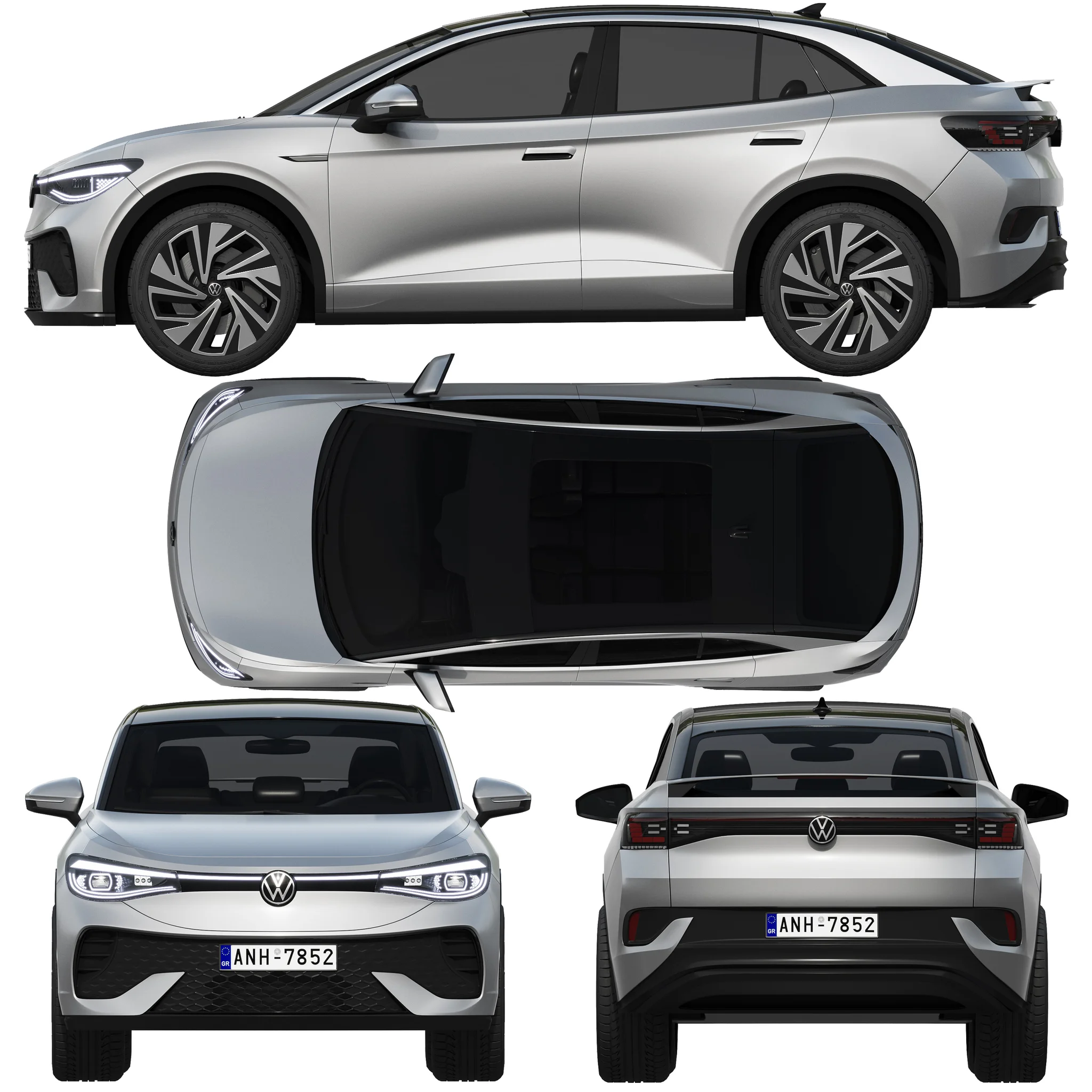 Volkswagen ID5, 3D model preview 28