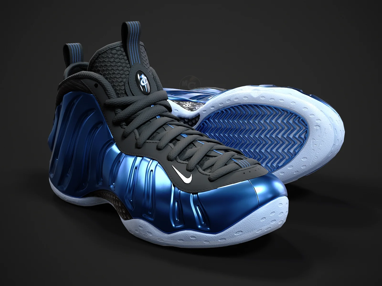 Nike Air Foamposite-1, 3D model preview 1