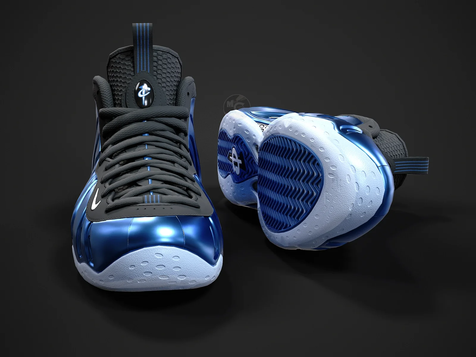 Nike Air Foamposite-1, 3D model preview 2