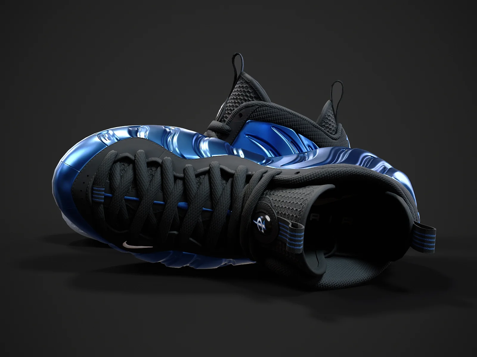 Nike Air Foamposite-1, 3D model preview 4