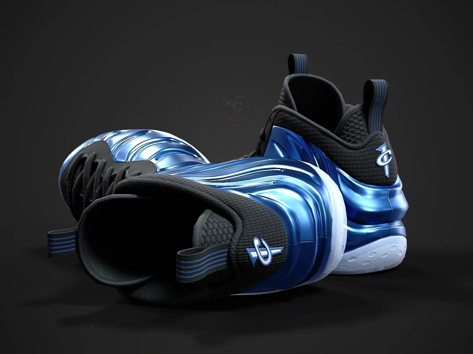 Nike Air Foamposite-1, 3D model preview 5