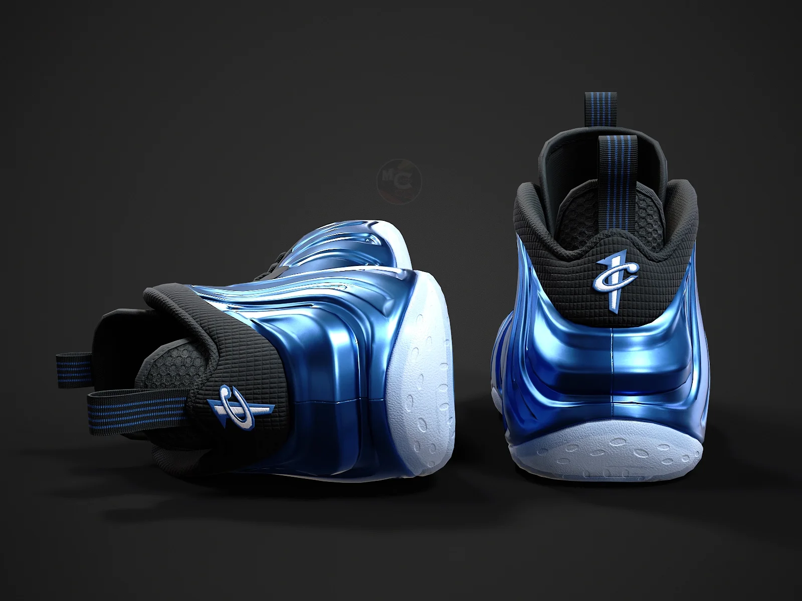 Nike Air Foamposite-1, 3D model preview 6