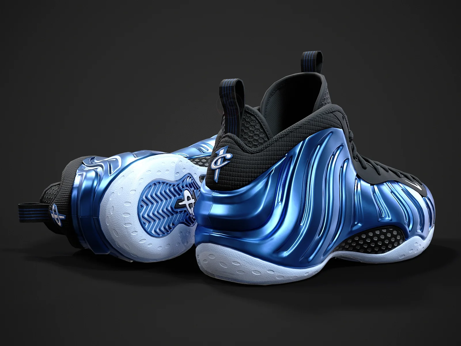 Nike Air Foamposite-1, 3D model preview 7