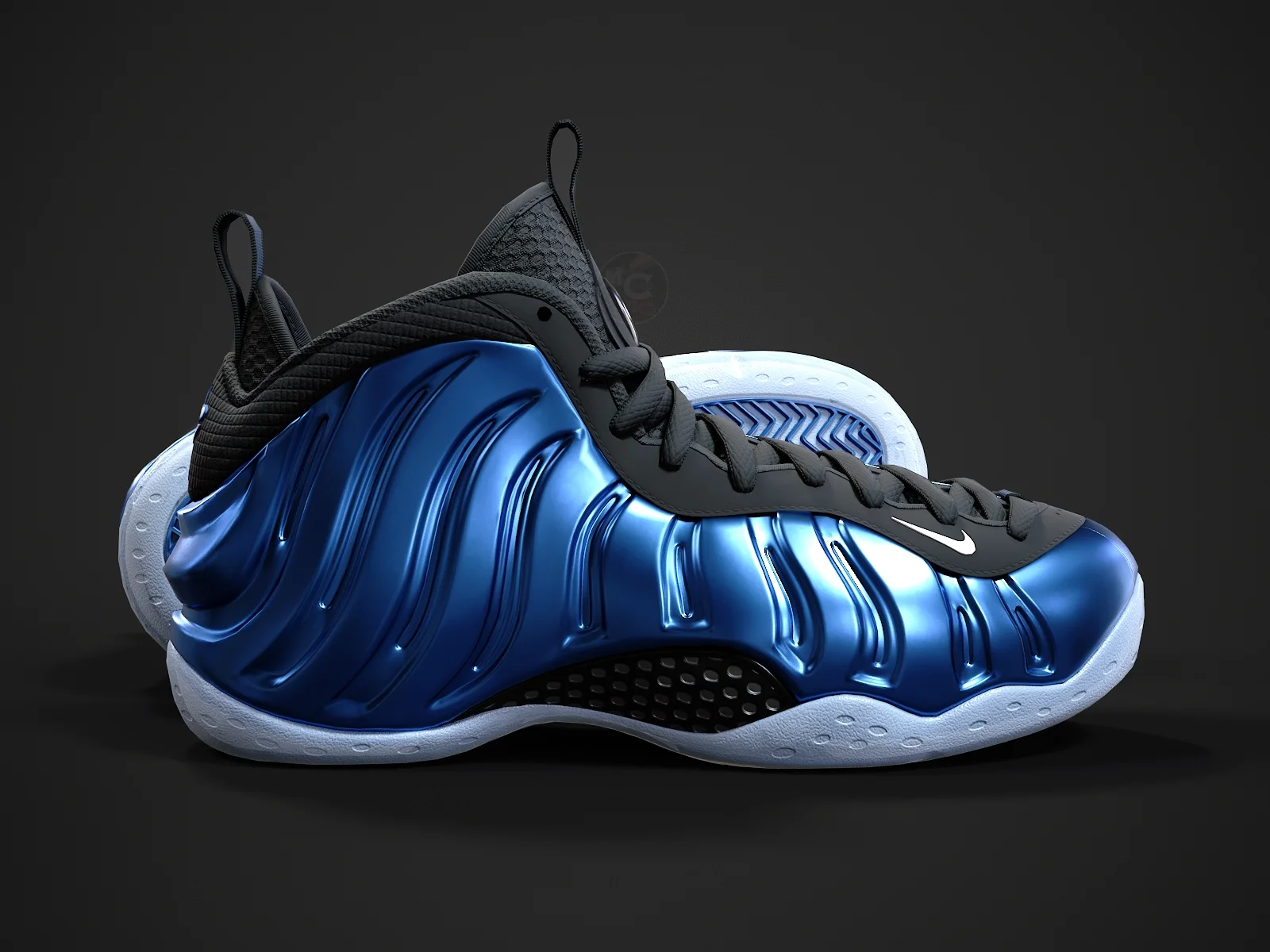 Nike Air Foamposite-1, 3D model preview 8