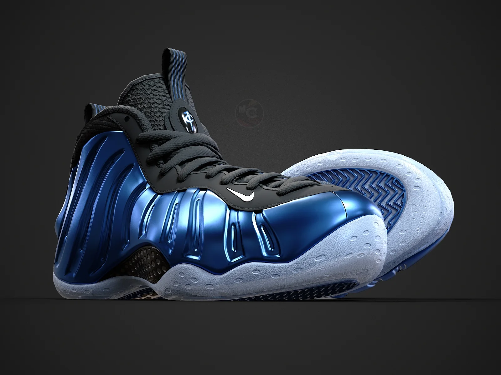 Nike Air Foamposite-1, 3D model preview 9