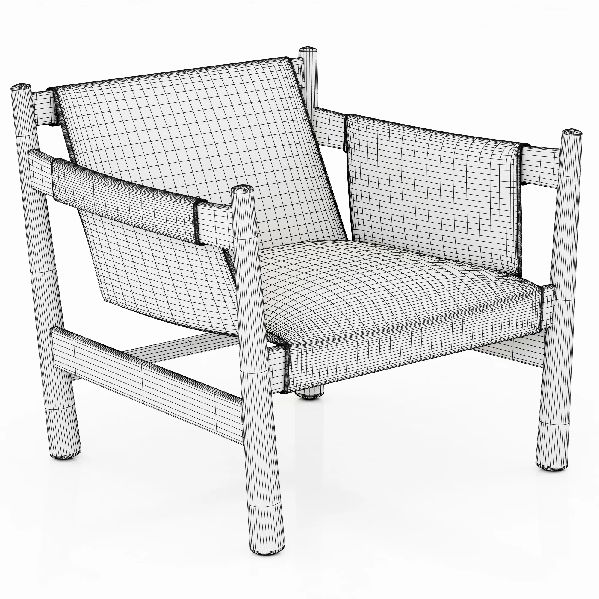 Baxter Bolivar Armchair — 3D model preview 5
