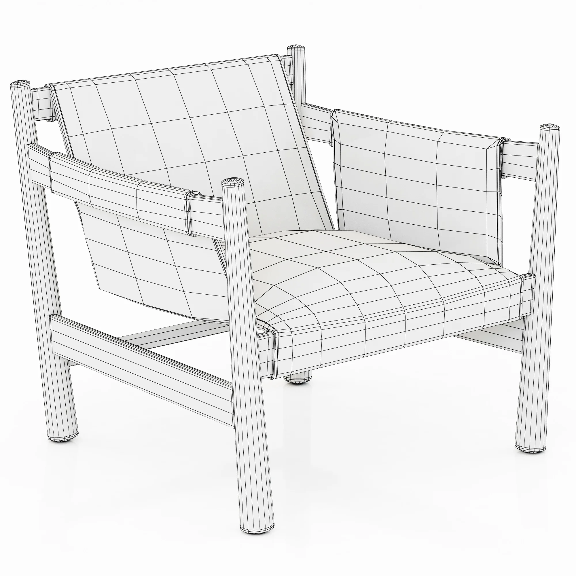 Baxter Bolivar Armchair — 3D model preview 6