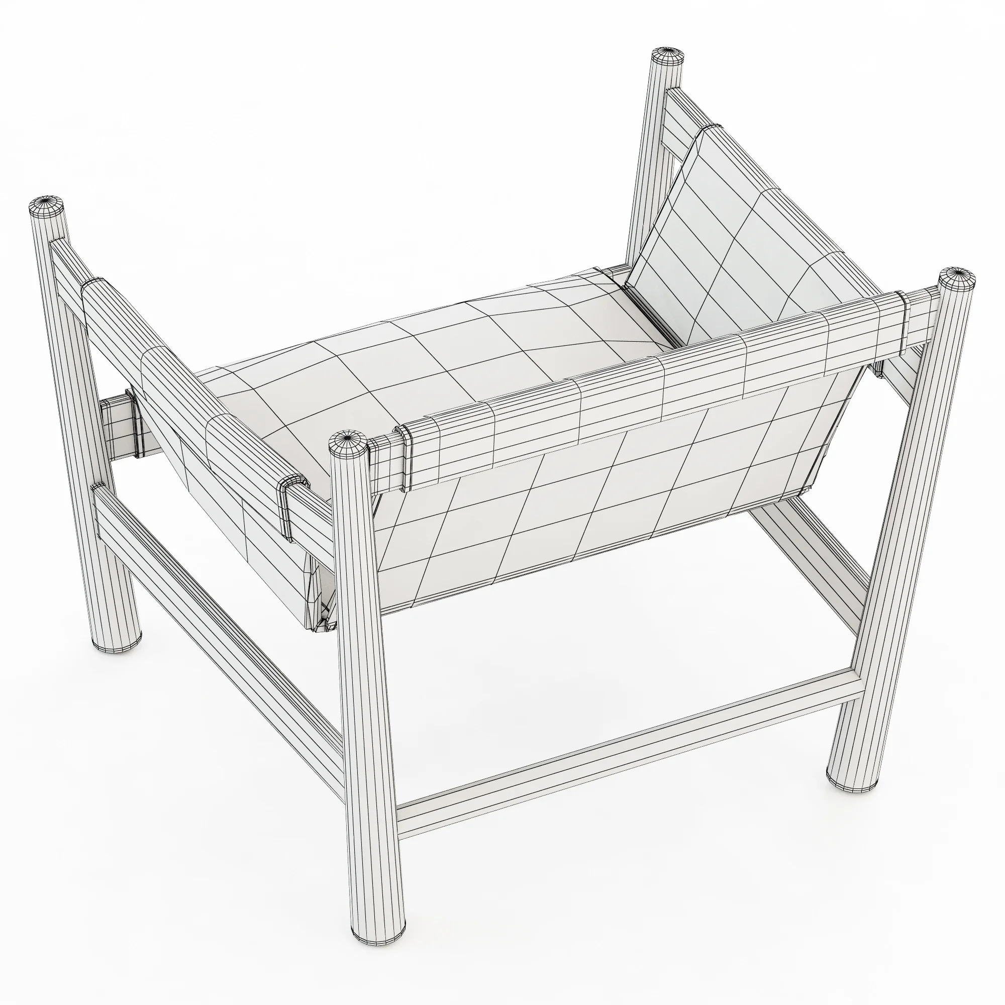 Baxter Bolivar Armchair — 3D model preview 8