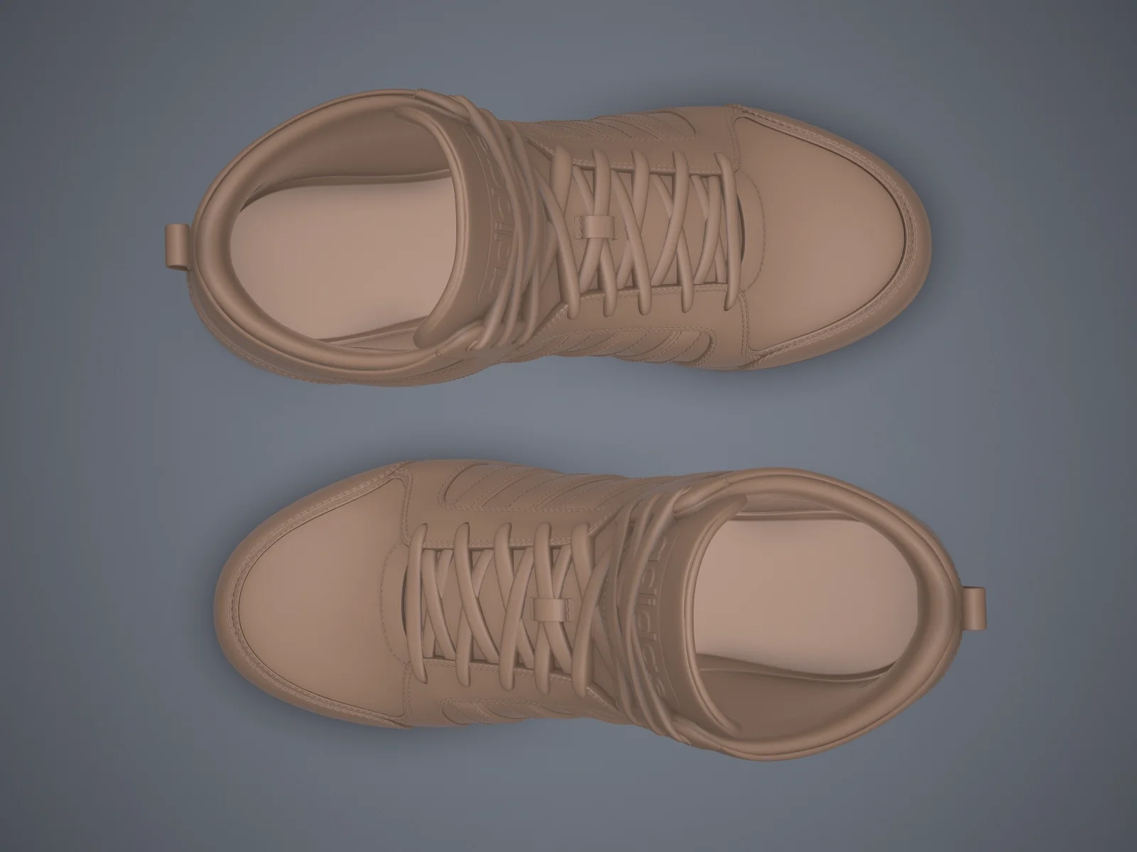 Adidas Neo Raleigh 9TIS hightop sneaker (3d print Model), 3D model preview 5