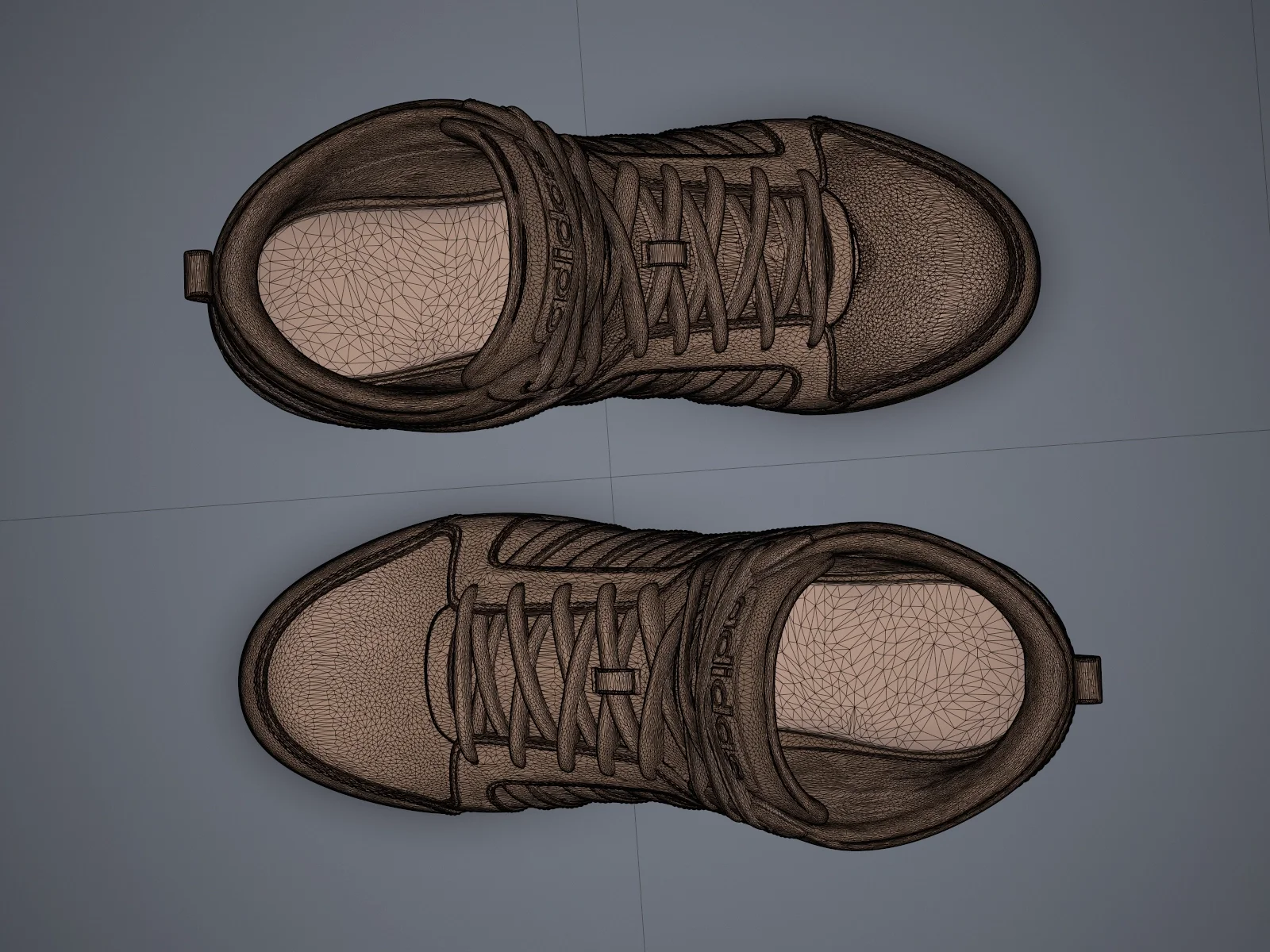 Adidas Neo Raleigh 9TIS hightop sneaker (3d print Model), 3D model preview 9