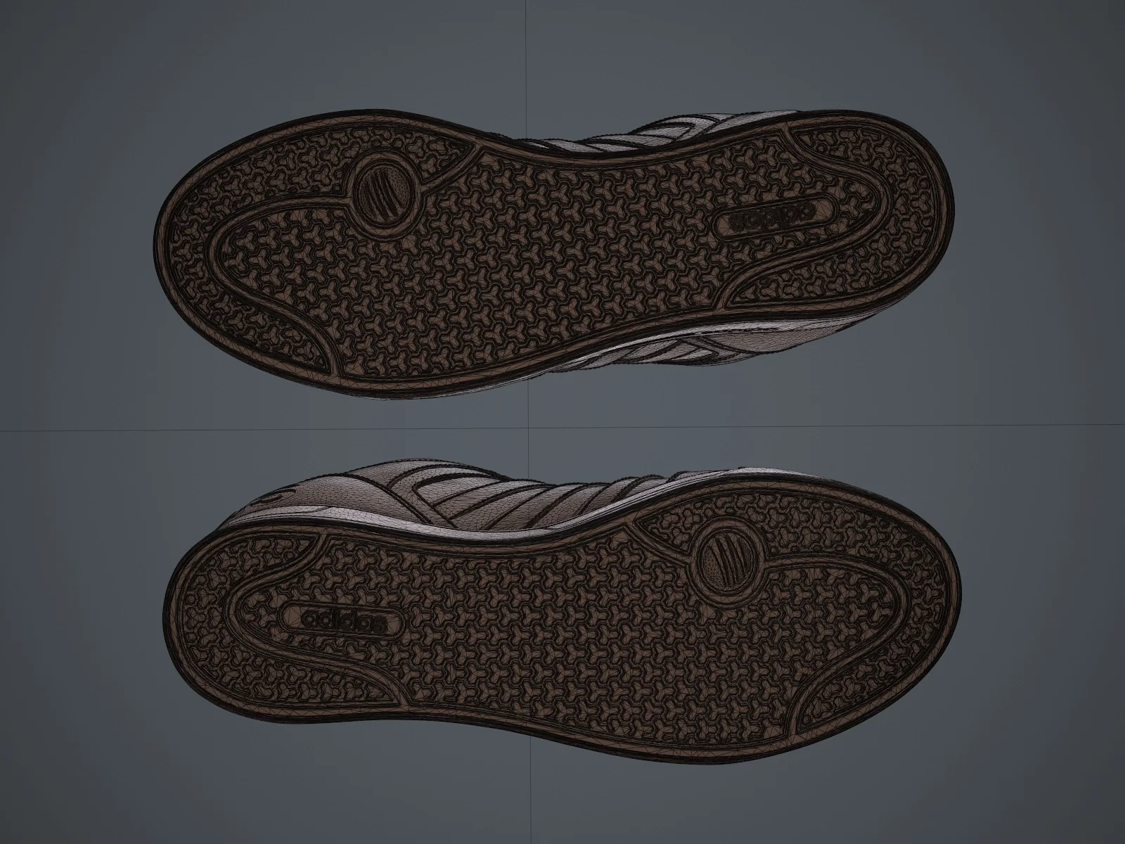 Adidas Neo Raleigh 9TIS hightop sneaker (3d print Model), 3D model preview 10