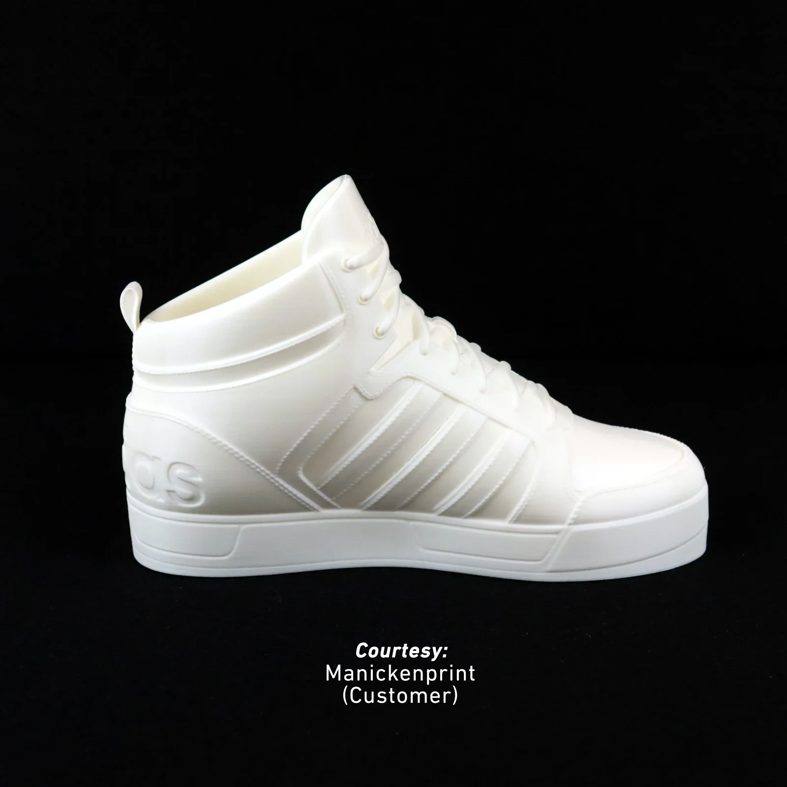 Adidas Neo Raleigh 9TIS hightop sneaker (3d print Model), 3D model preview 11