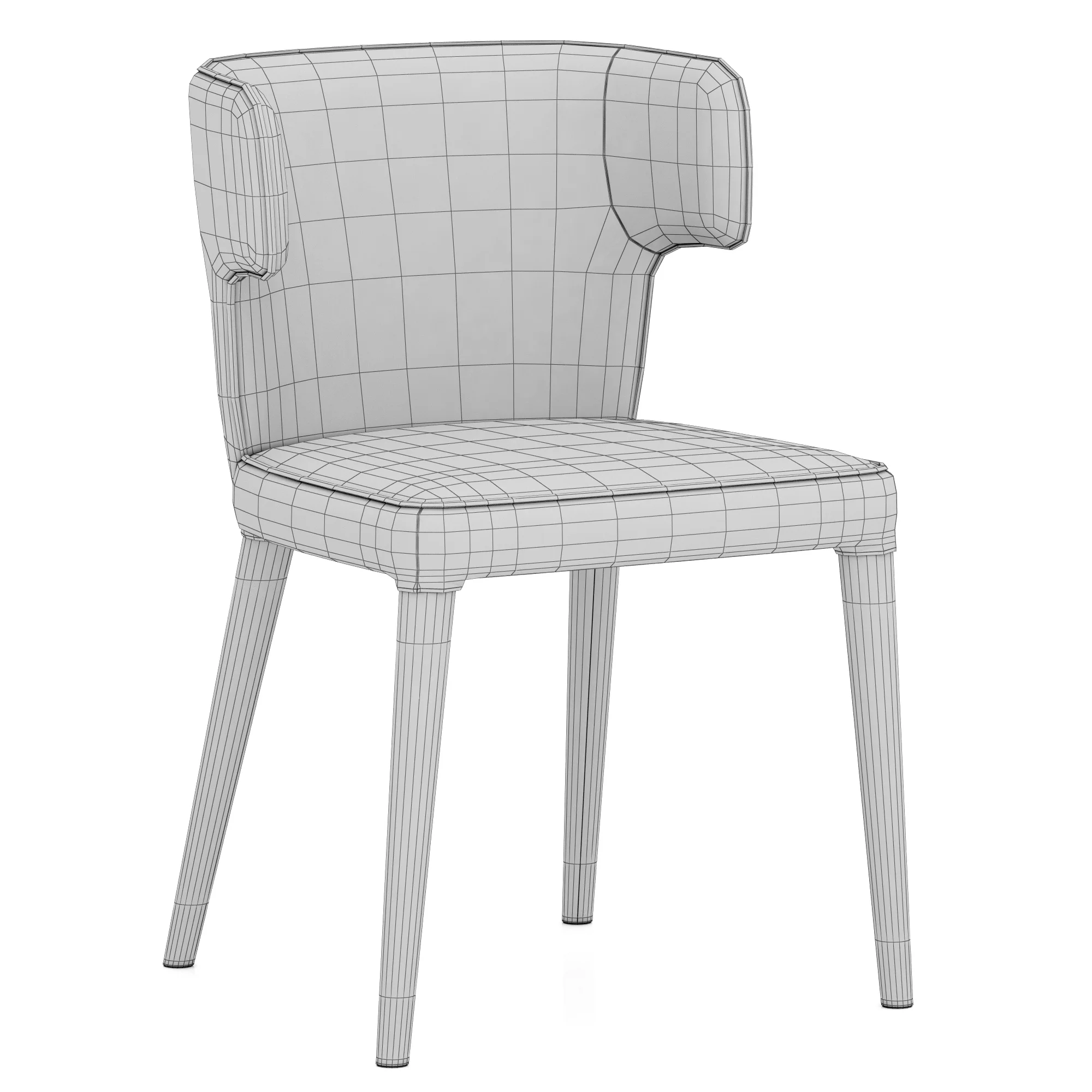 Coco Republic Melrose Dining Chair — 3D model preview 7