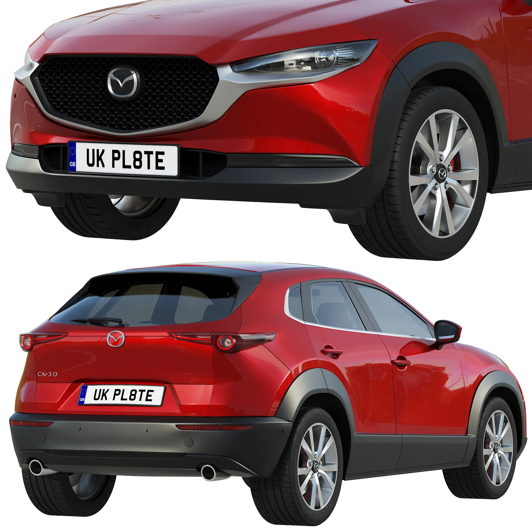 Mazda CX30, 3D model preview 3