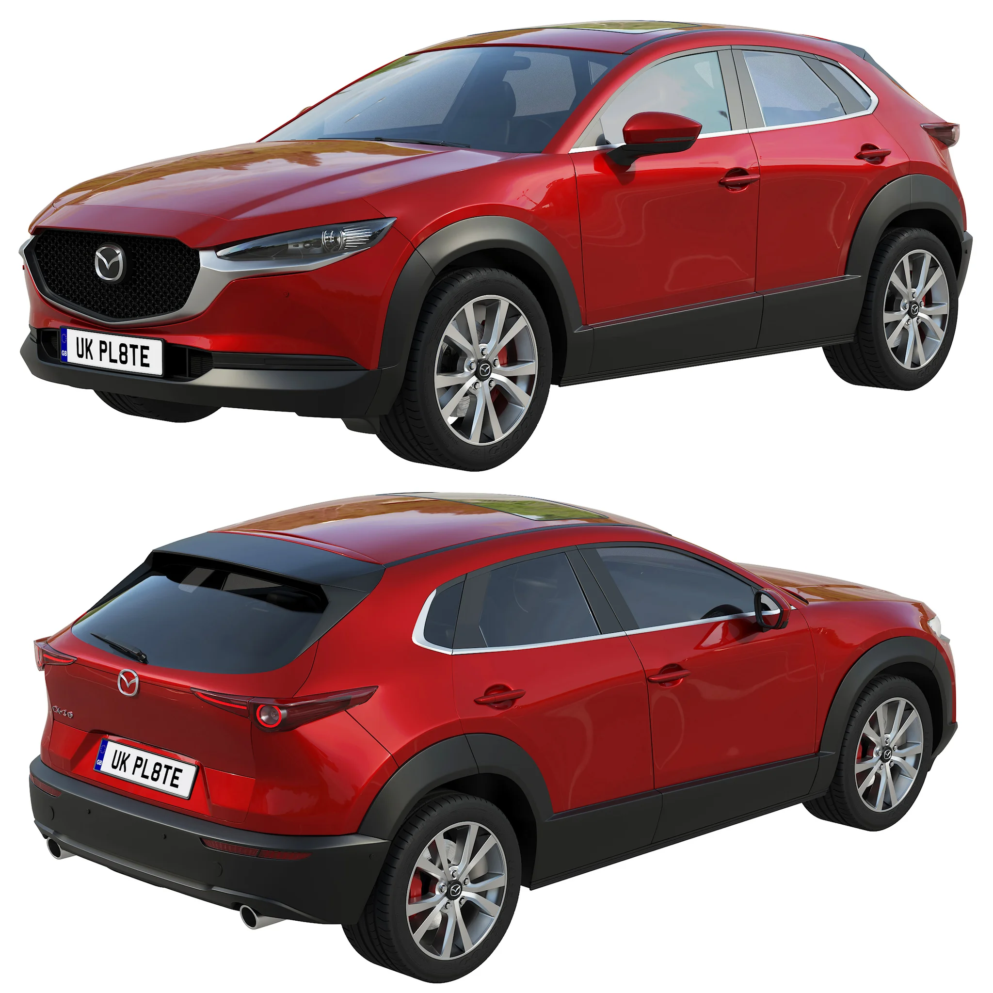 Mazda CX30, 3D model preview 5